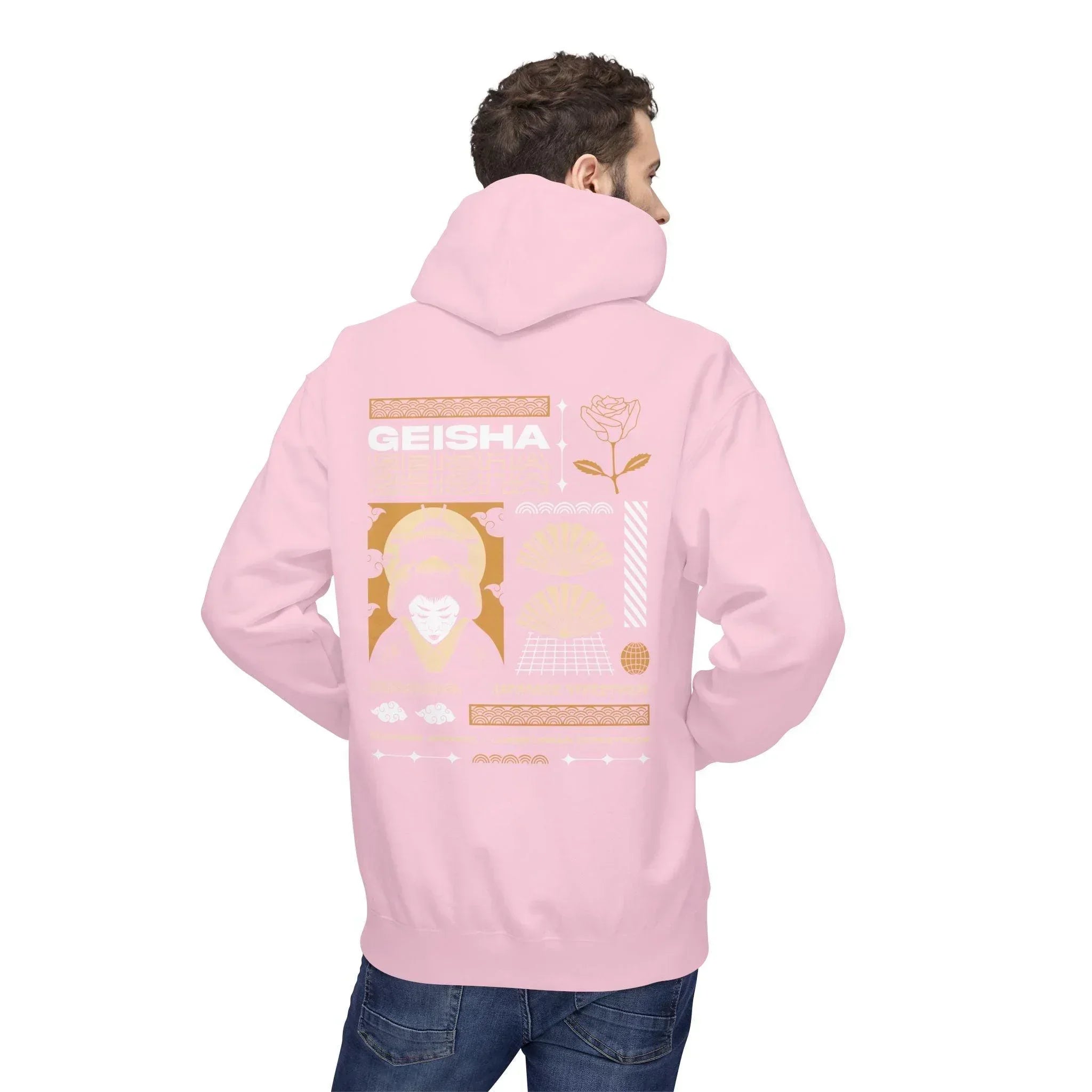 Stylish Geisha-Inspired Fleece Hoodie for Ultimate Streetwear Comfort