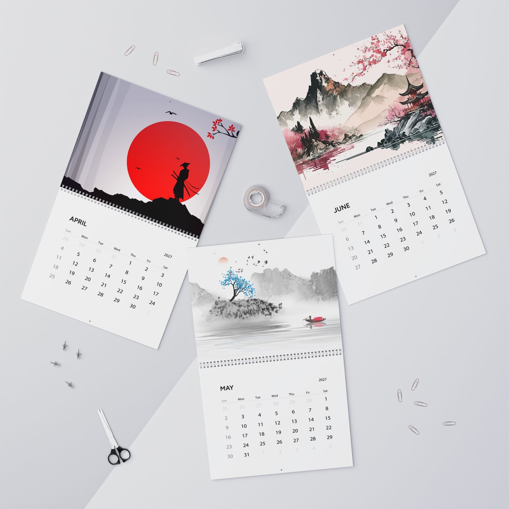 2027 Japanese Art Wall Calendar – Japan Inspired Artwork, Culture & Scenic Designs Collection