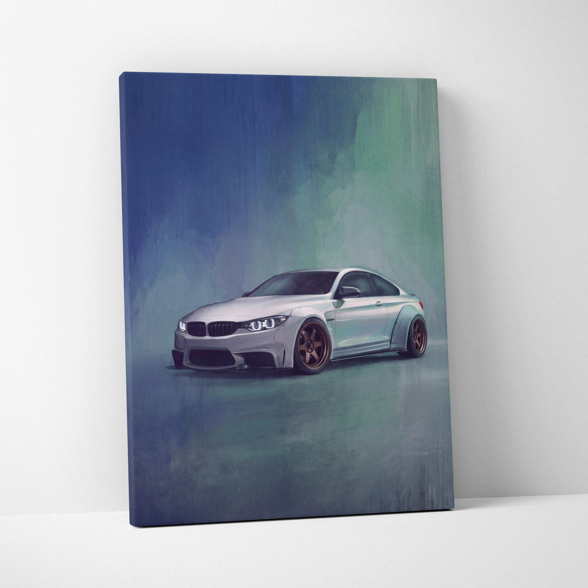 BMW M4 Inspired Canvas Art - Widebody Luxury Performance Vehicle Wall Decor and Display