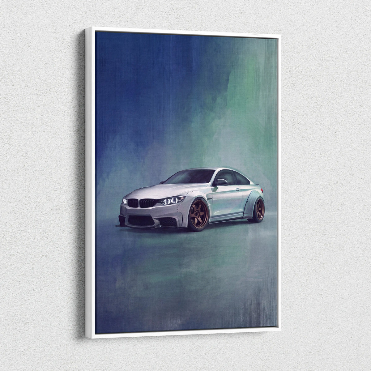 BMW M4 Inspired Canvas Art - Widebody Luxury Performance Vehicle Wall Decor and Display