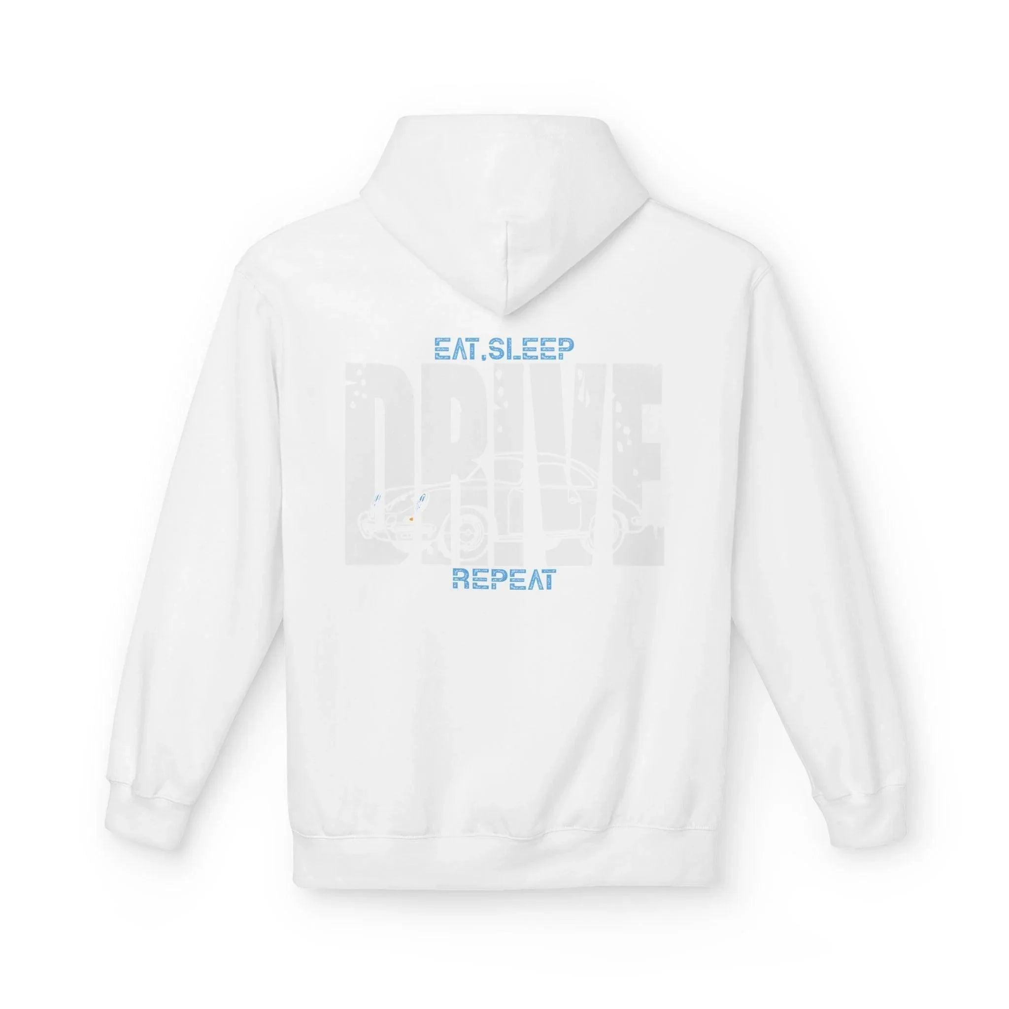 Classic Porsche 356 DRIVE Fleece Hoodie for Car Enthusiasts