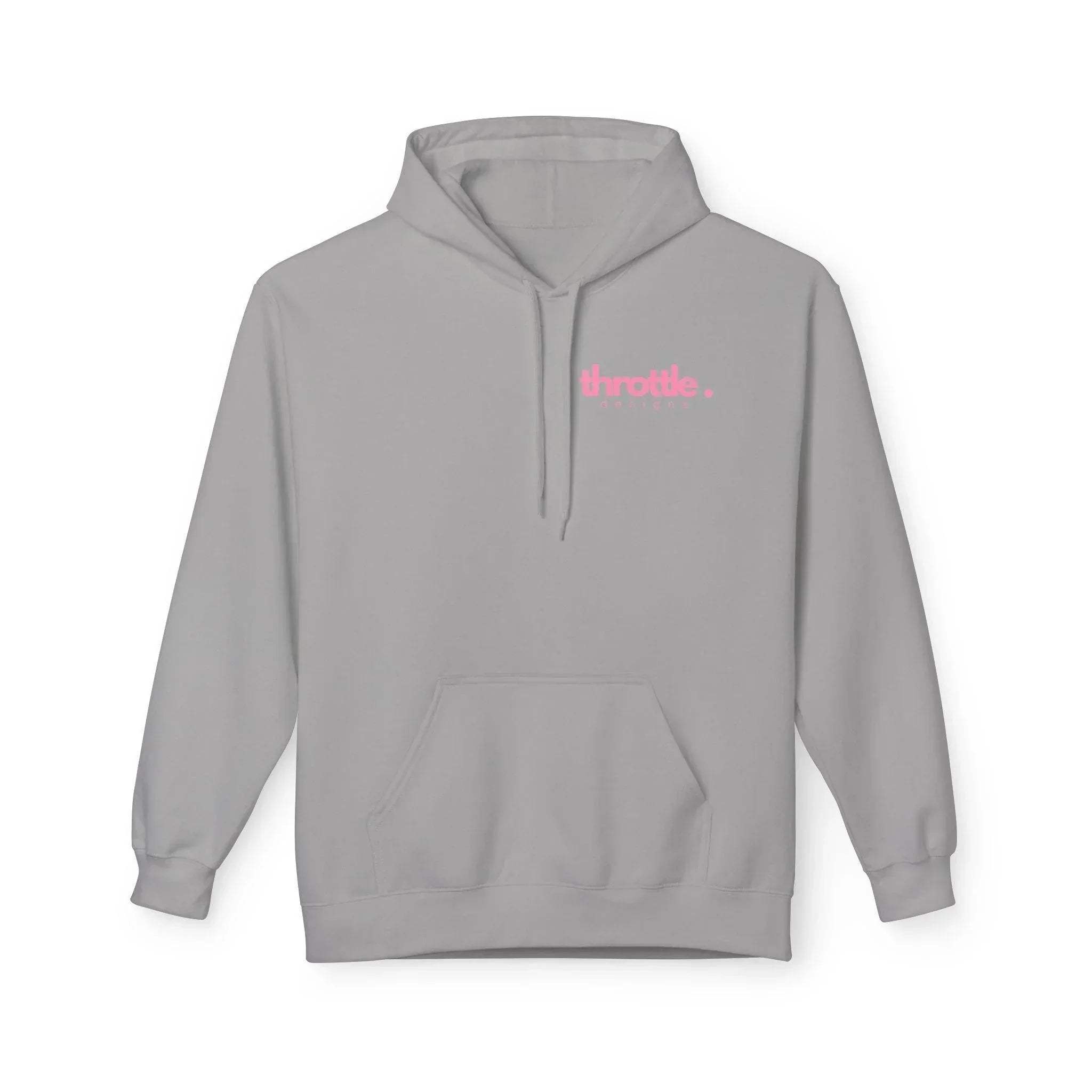 Cozy Chic Skull & Pink Floral Fleece Hoodie