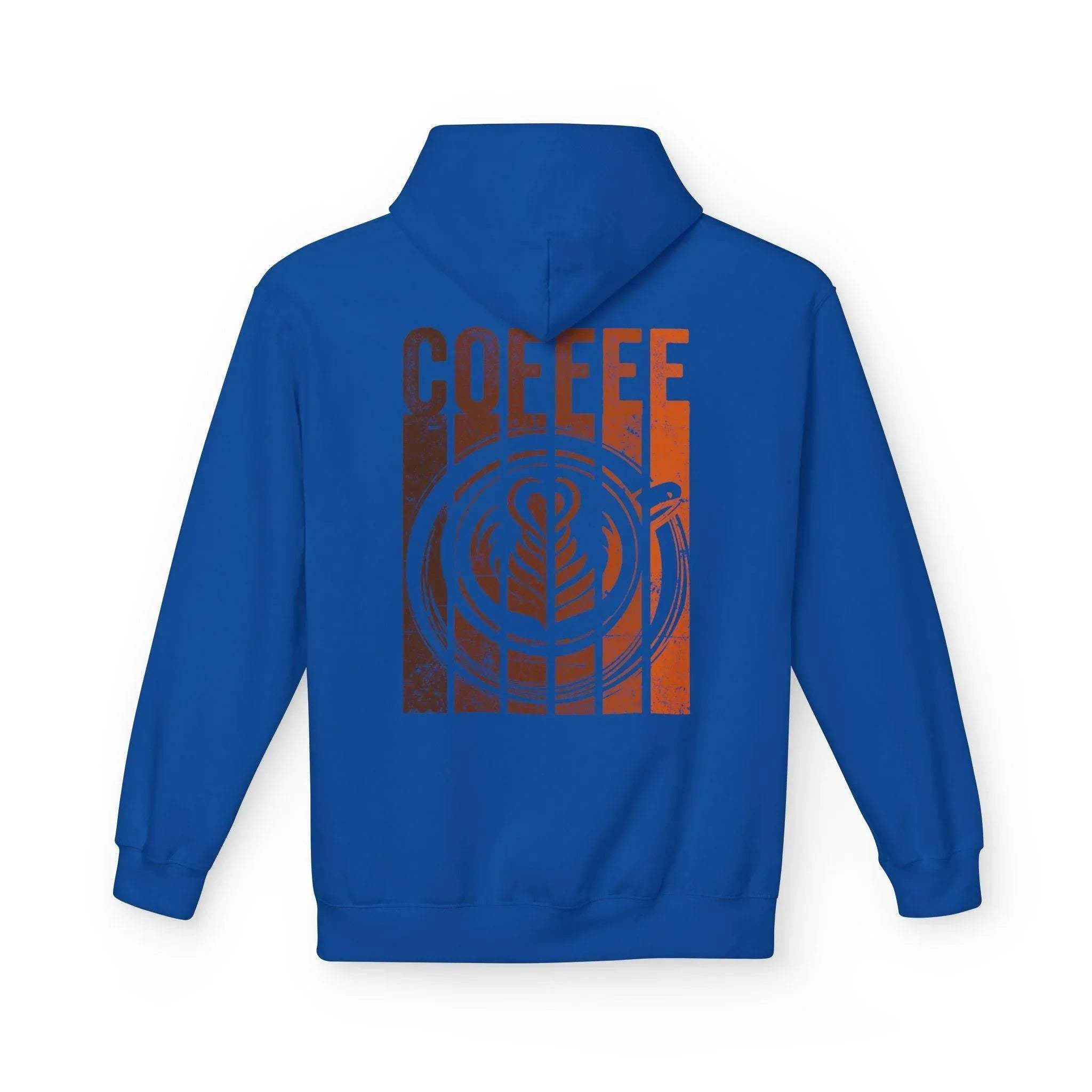 Chic Designer Coffee Fleece Pullover Hoodie for Ultimate Comfort