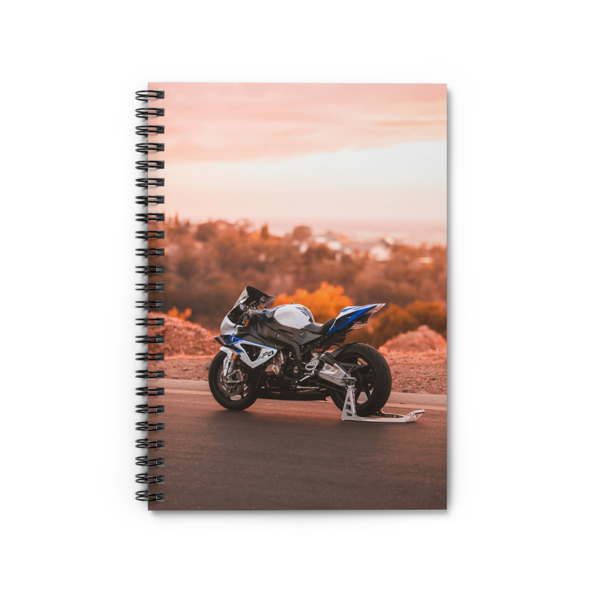 BMW S1000RR HP4 Motorcycle Spiral Notebook #005 - Throttle Designs