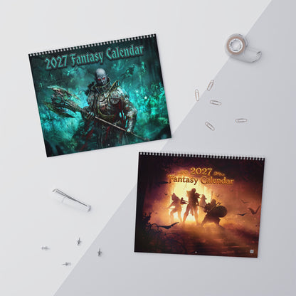 2027 Fantasy Wall Calendar – Epic Character Art, Magical Landscapes & Dreamlike Worlds