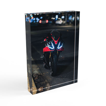 Aprilia RSV4 Motorcycle Acrylic Photo Block #009 - Throttle Designs