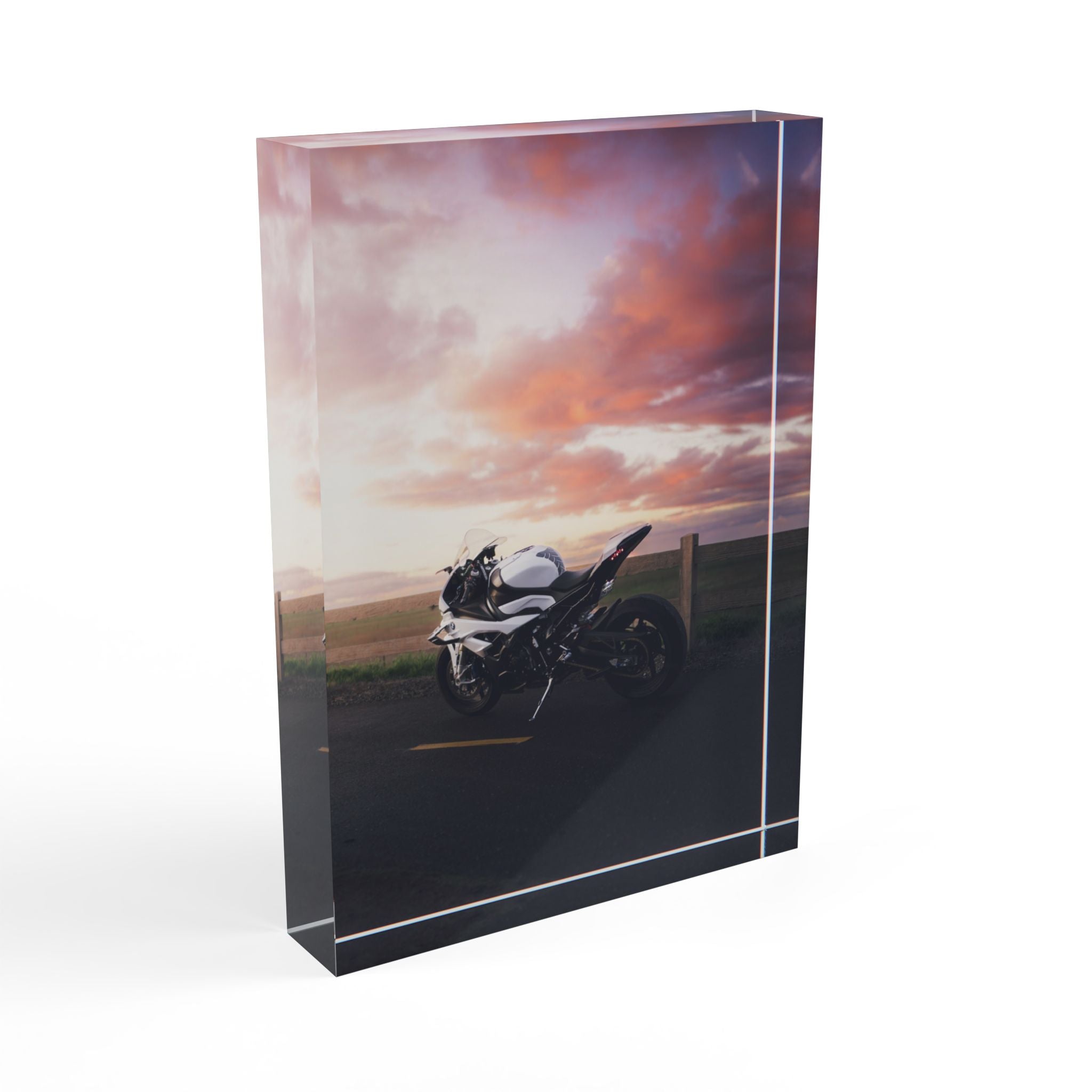 BMW S1000RR Motorcycle Acrylic Photo Block #028 - Throttle Designs