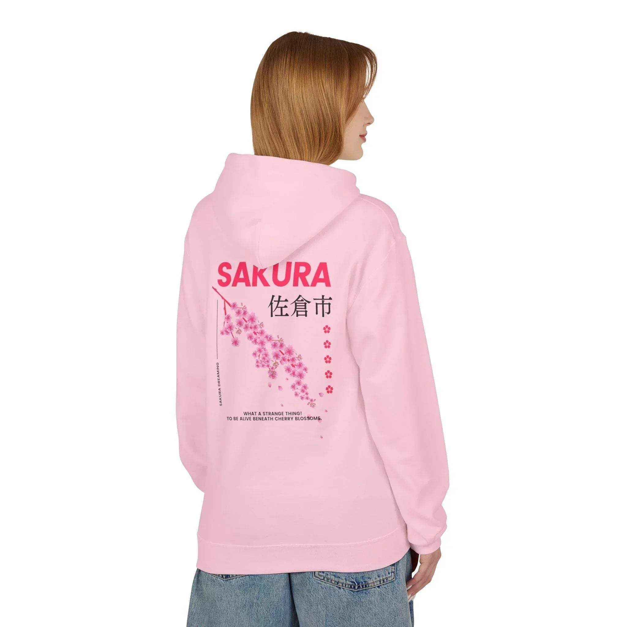 Cozy Sakura Blossom Fleece Hoodie for Ultimate Comfort