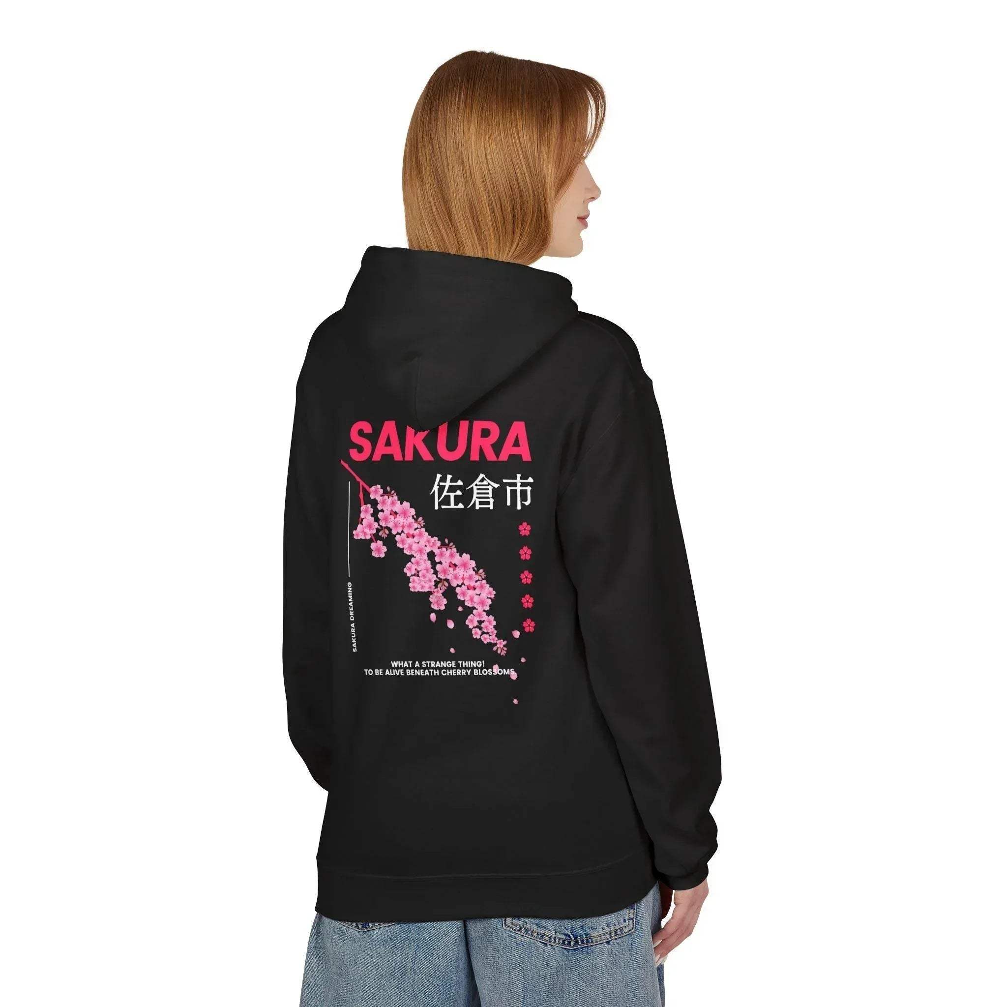 Cozy Sakura Blossom Fleece Hoodie for Ultimate Comfort