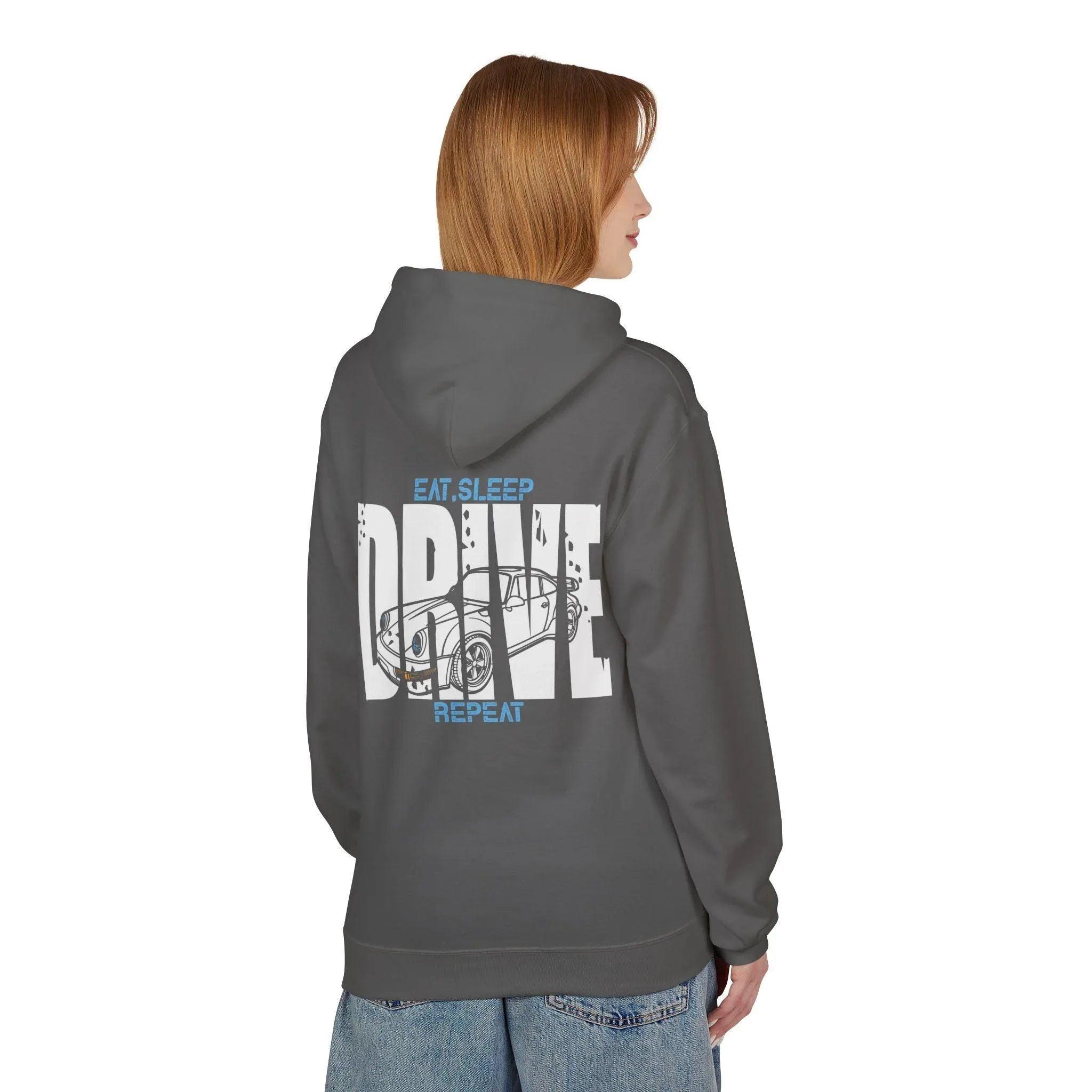 Classic Porsche 911 DRIVE Fleece Hoodie for Ultimate Comfort