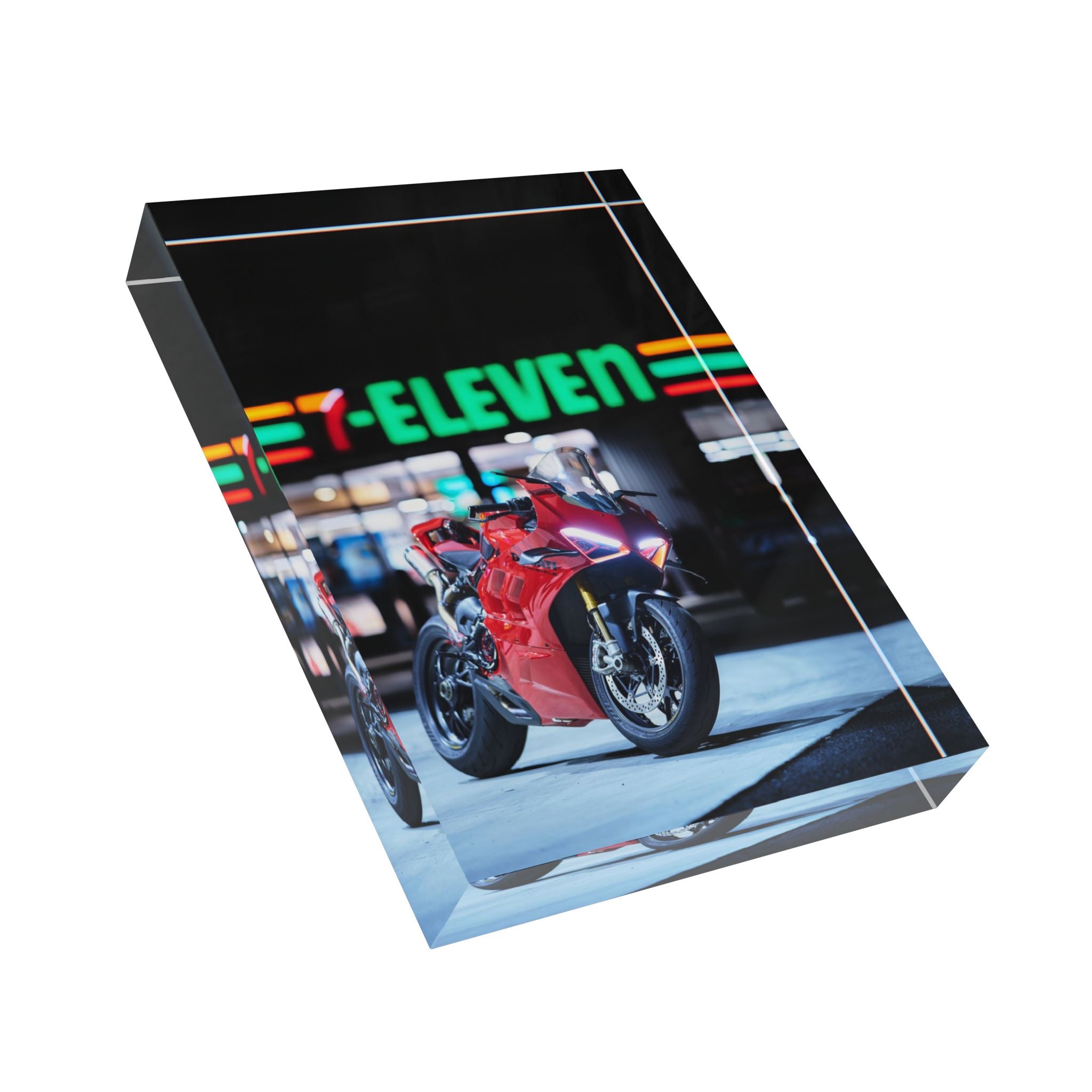 Ducati V4S Motorcycle Acrylic Photo Block #001 - Throttle Designs