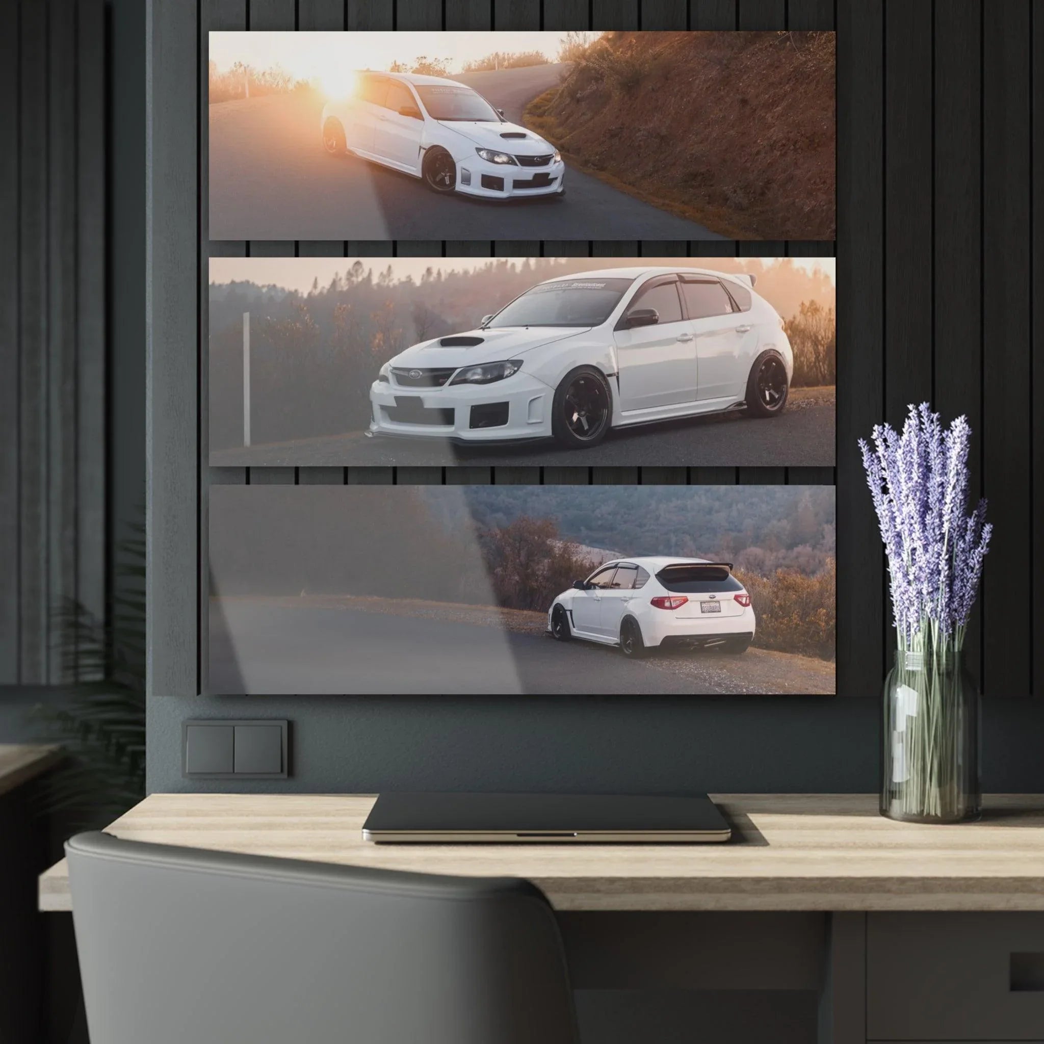Subaru WRX STI 3-Piece Acrylic Wall Art #002 for Car Lovers