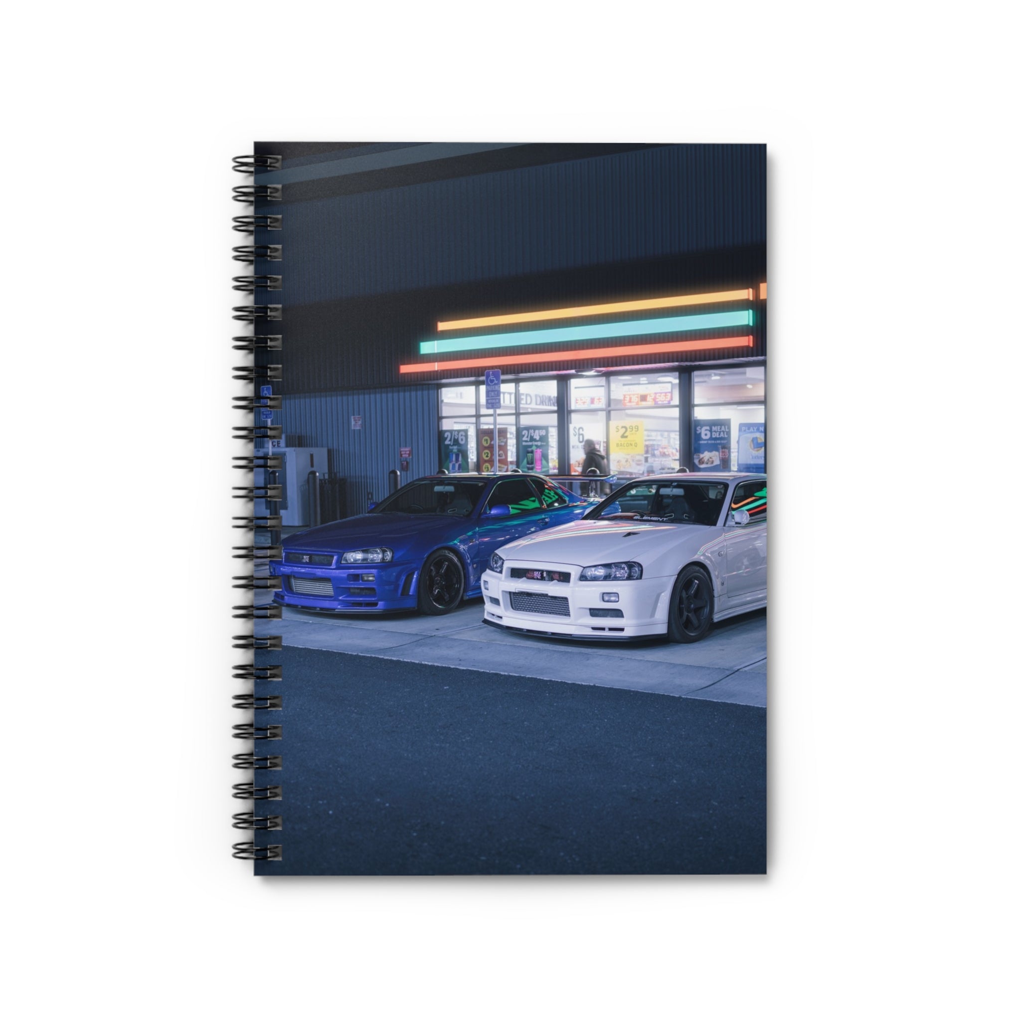 Nissan GTR R34 Automotive Spiral Notebook #004 - Throttle Designs