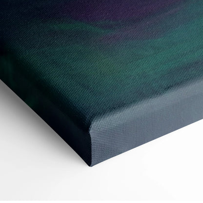 Ferrari p80c inspired car wall art canvas print with deep teal and purple gradient and textured fabric surface