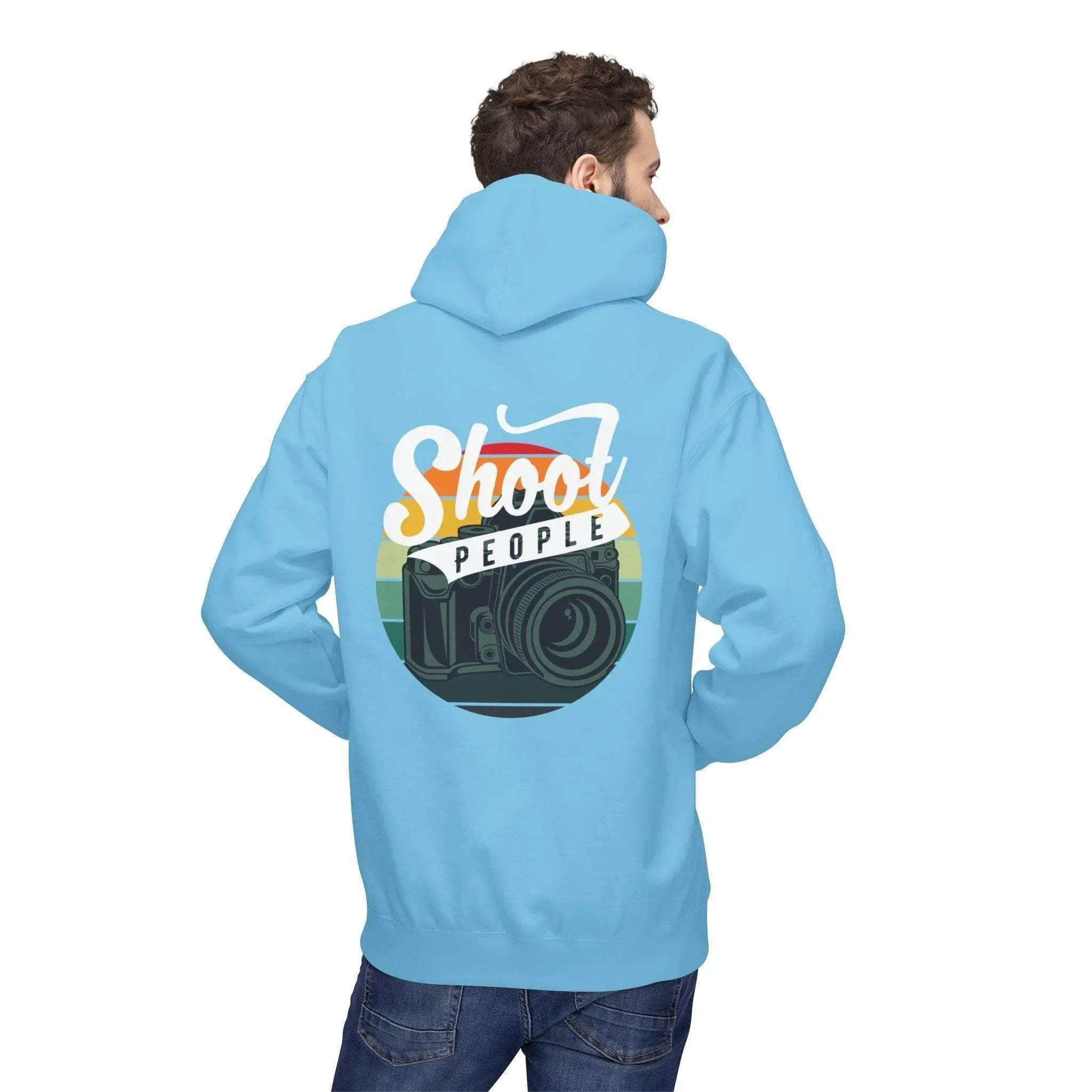Creative Photographer's "Shoot People" Fleece Hoodie for Ultimate Comfort and Style