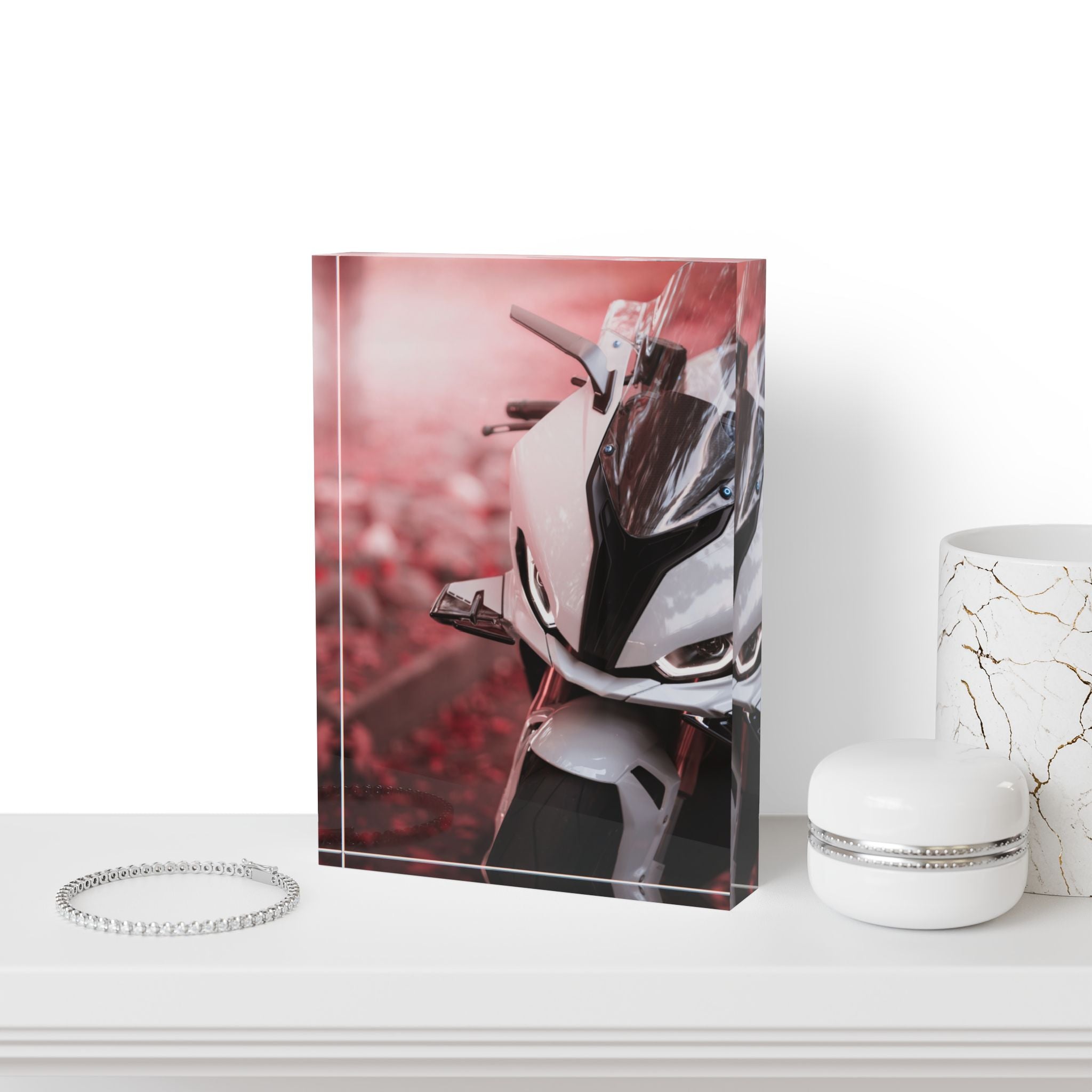 BMW S1000RR Motorcycle Acrylic Photo Block #012 - Throttle Designs