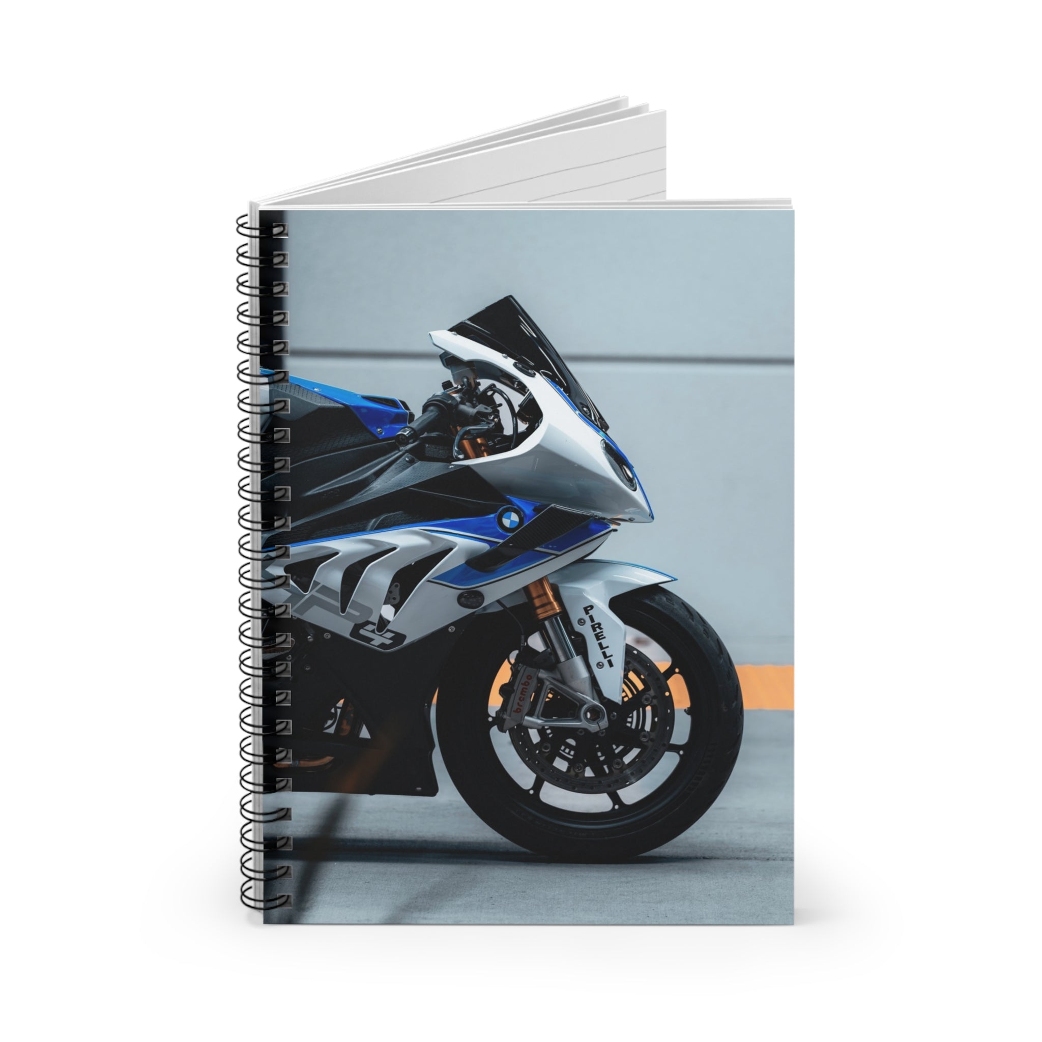 BMW S1000RR HP4 Motorcycle Spiral Notebook #002 - Throttle Designs