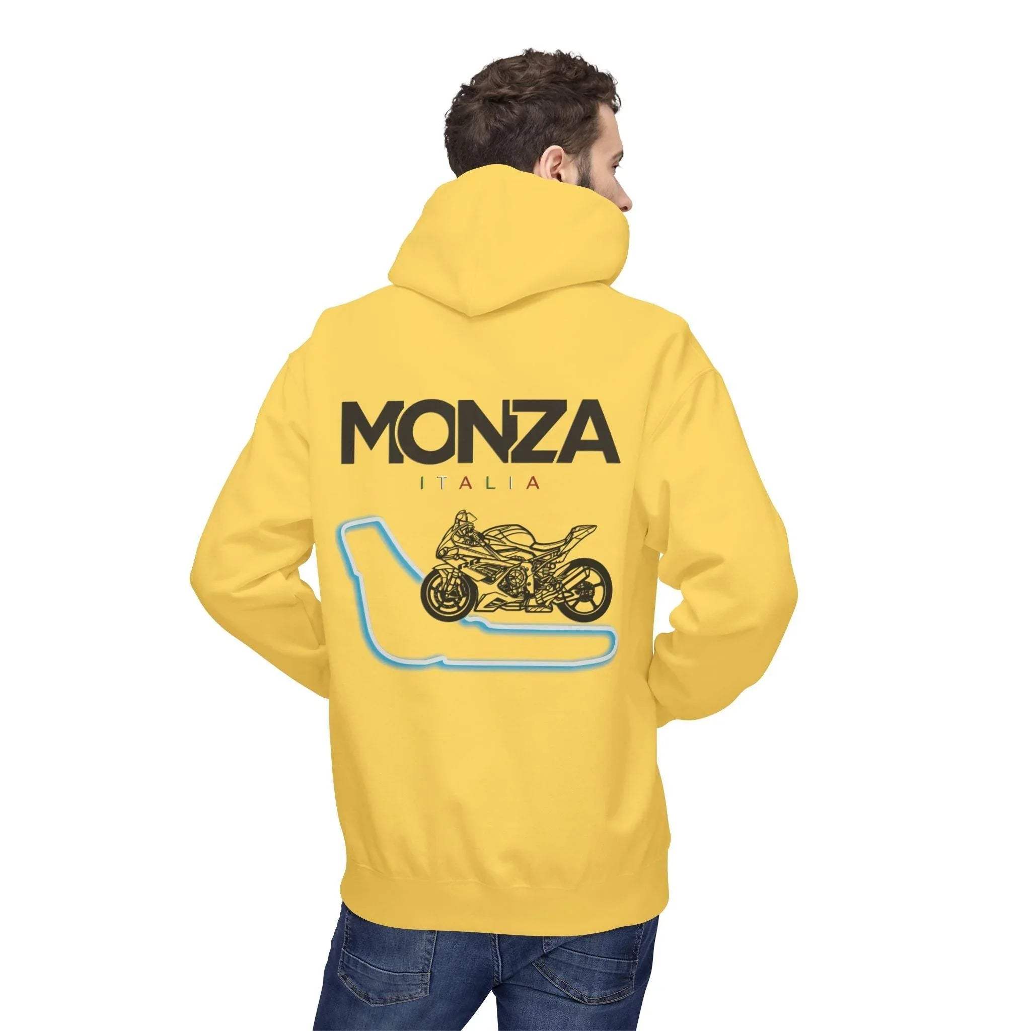 BMW Inspired S1000RR Monza Italia Race Track Fleece Hoodie for Style and Comfort
