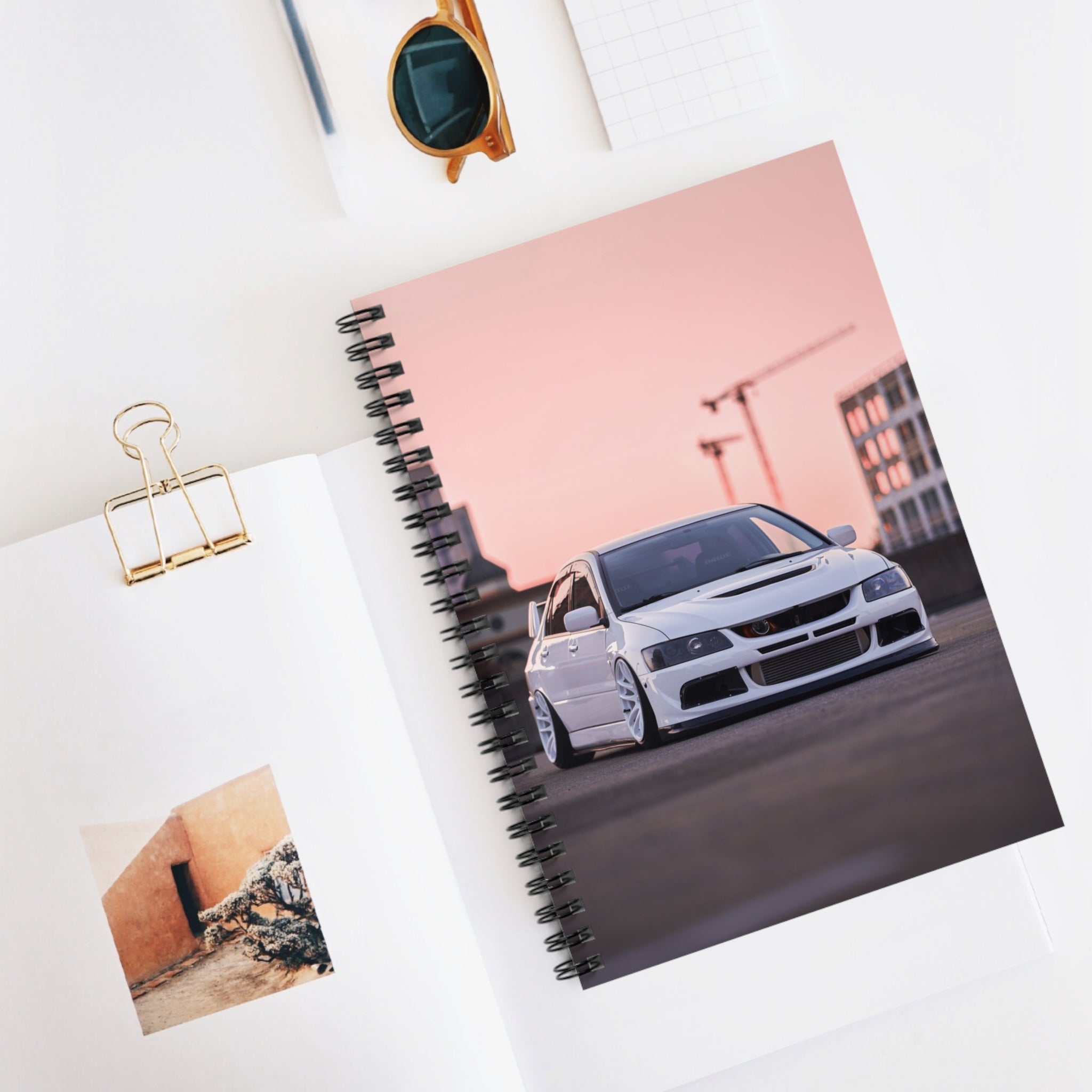 Mitsubishi Evo 8 Automotive Spiral Notebook #022 - Throttle Designs