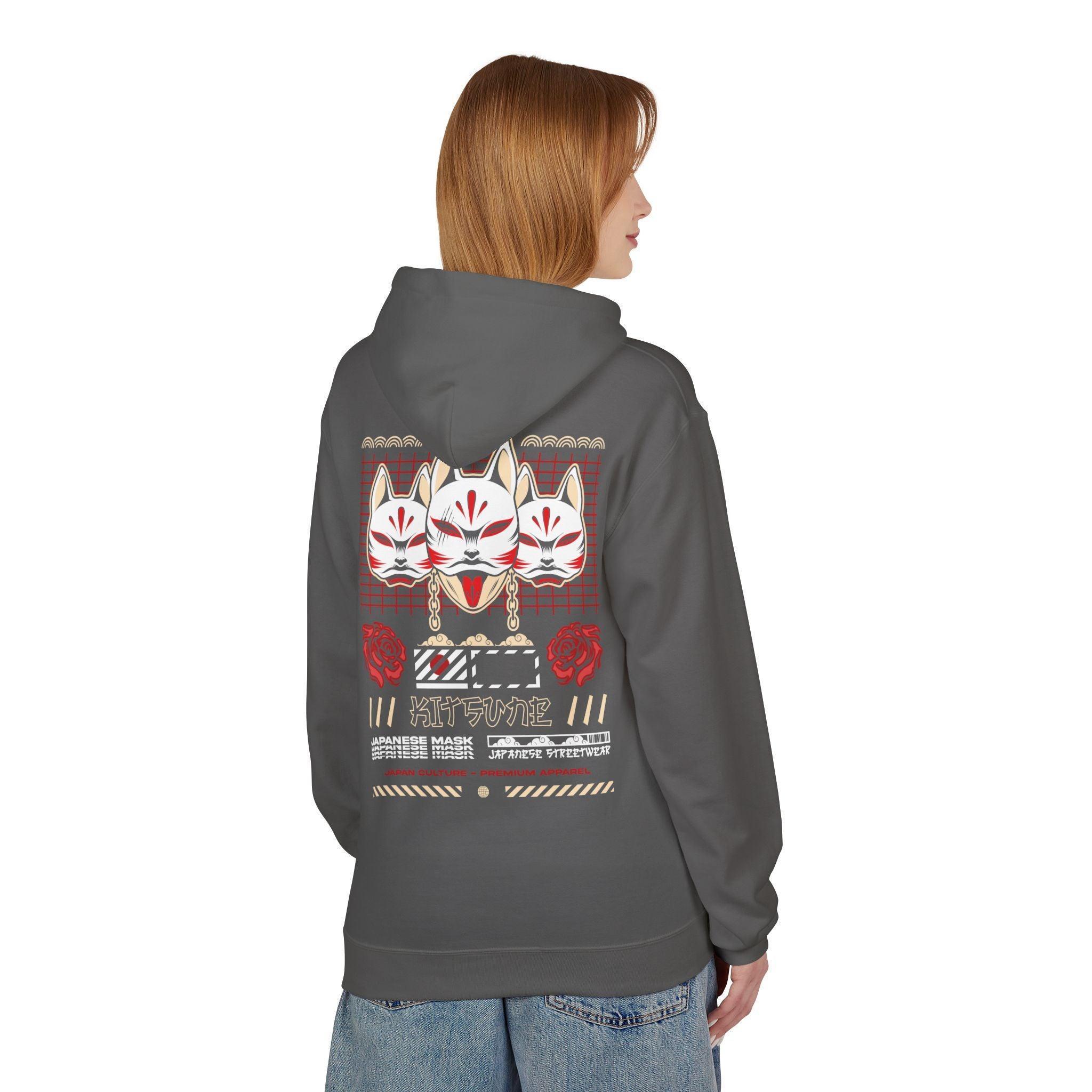 Ultimate Kitsune Japanese Streetwear Fleece Hoodie for Comfort and Style