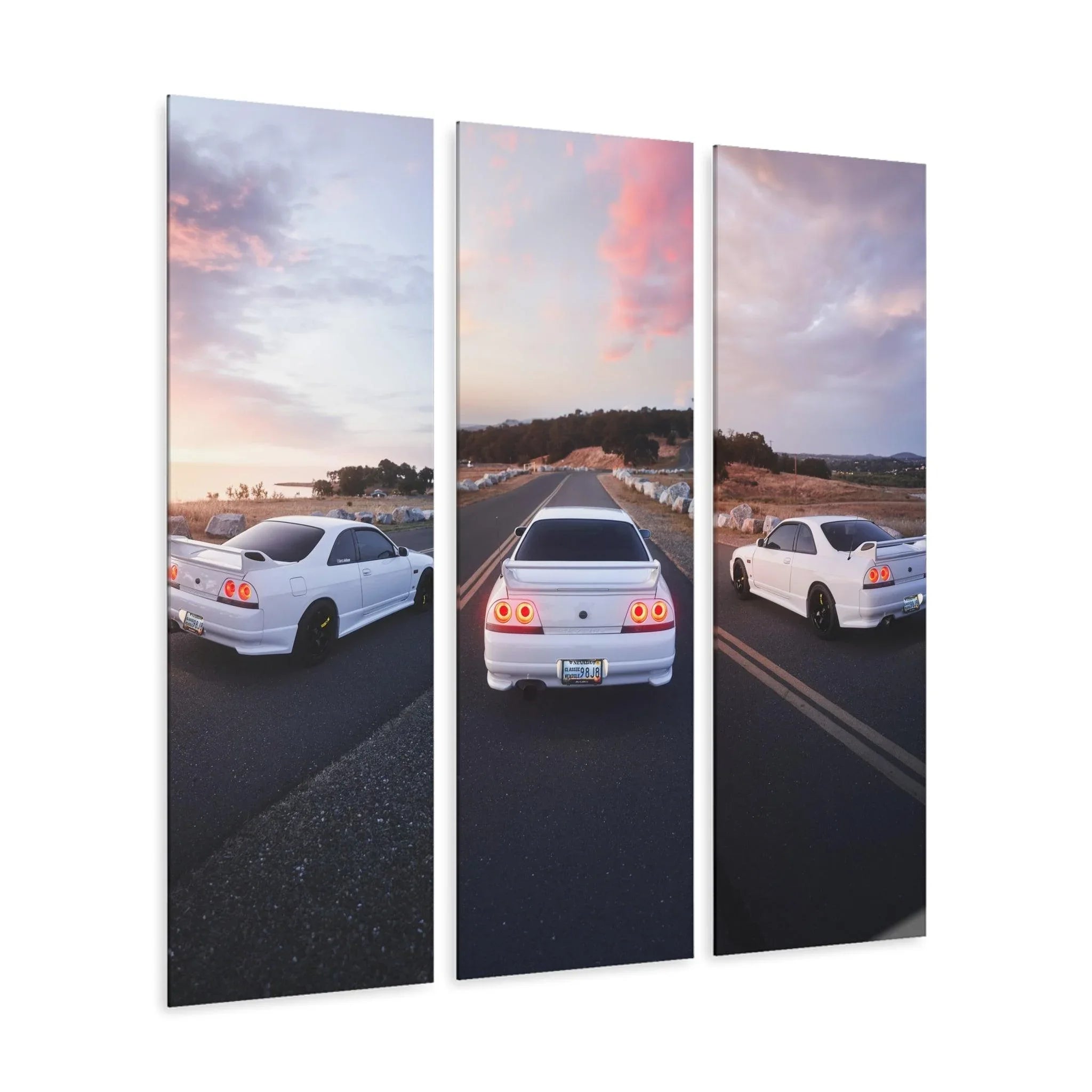 Nissan R33 GTS-T Skyline 3-Piece Acrylic Wall Art #001 Design