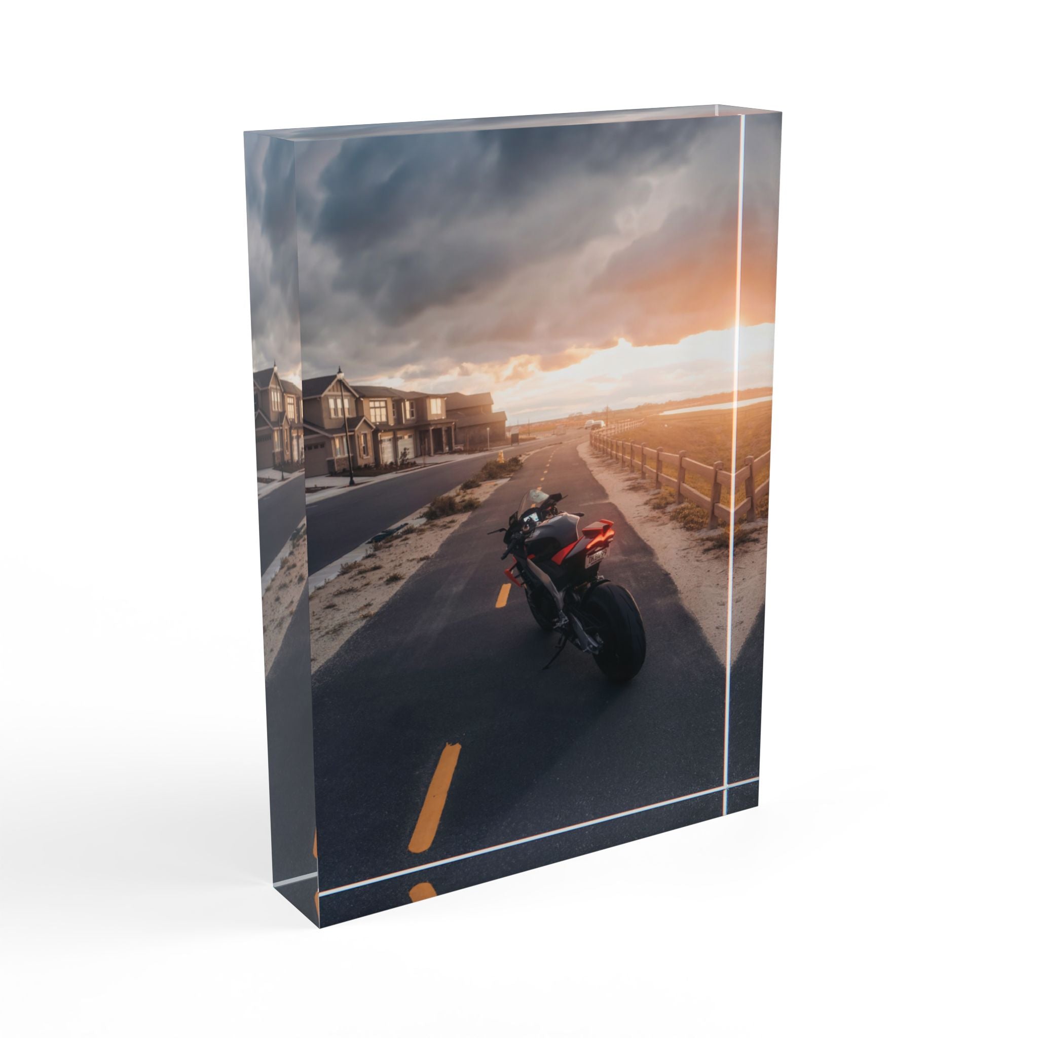 Aprilia RSV4 Motorcycle Acrylic Photo Block #014 - Throttle Designs