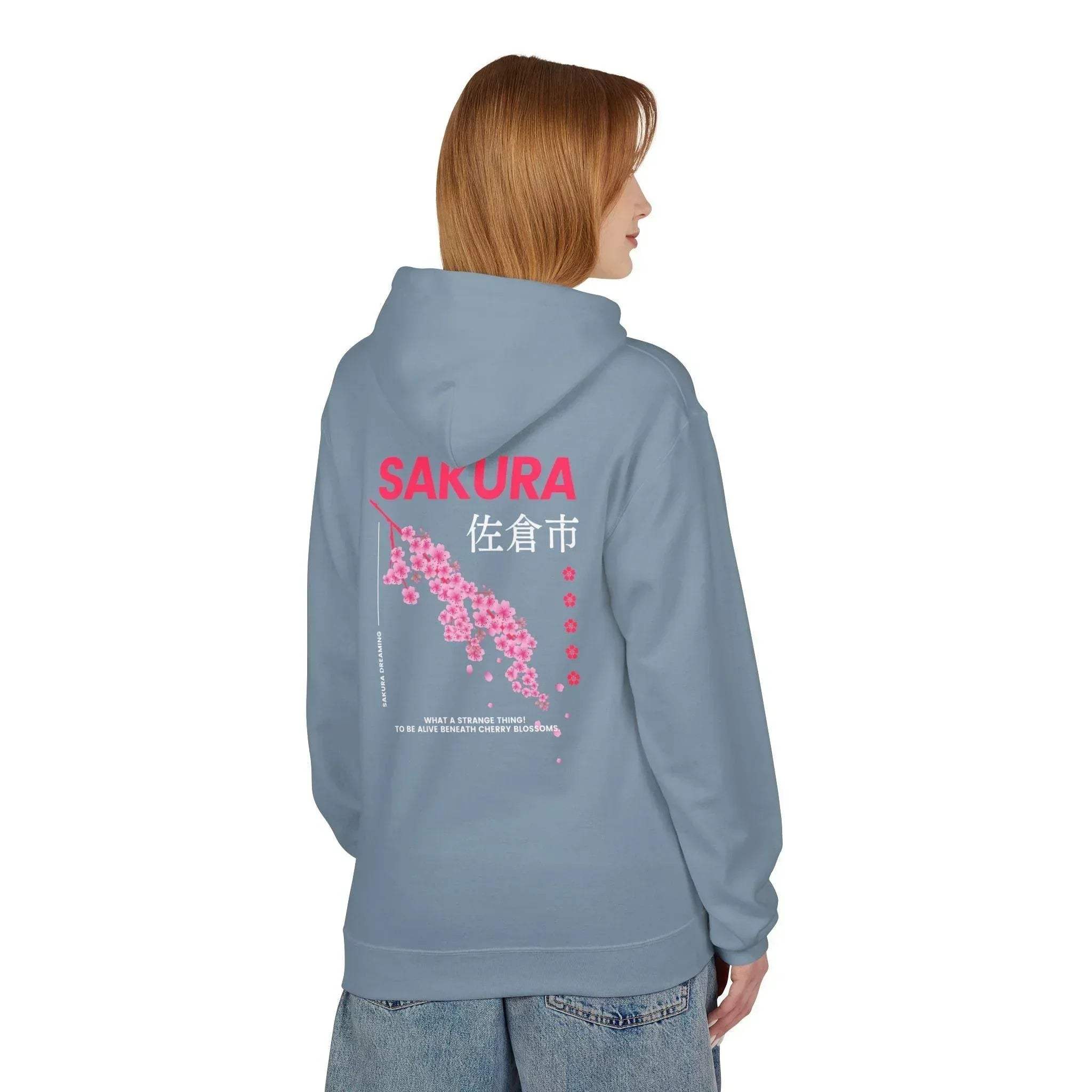 Cozy Sakura Blossom Fleece Hoodie for Ultimate Comfort