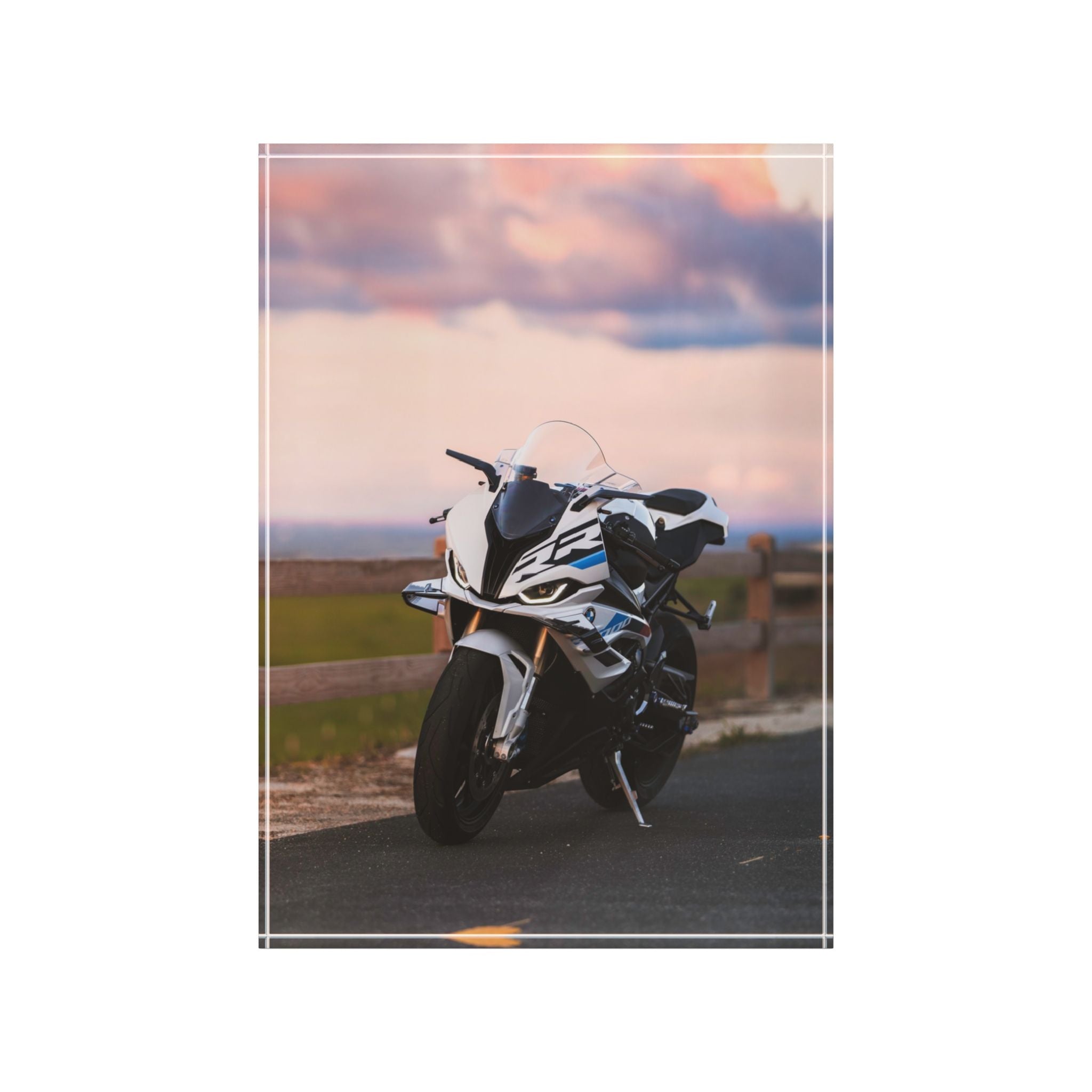 BMW S1000RR Motorcycle Acrylic Photo Block #049 - Throttle Designs