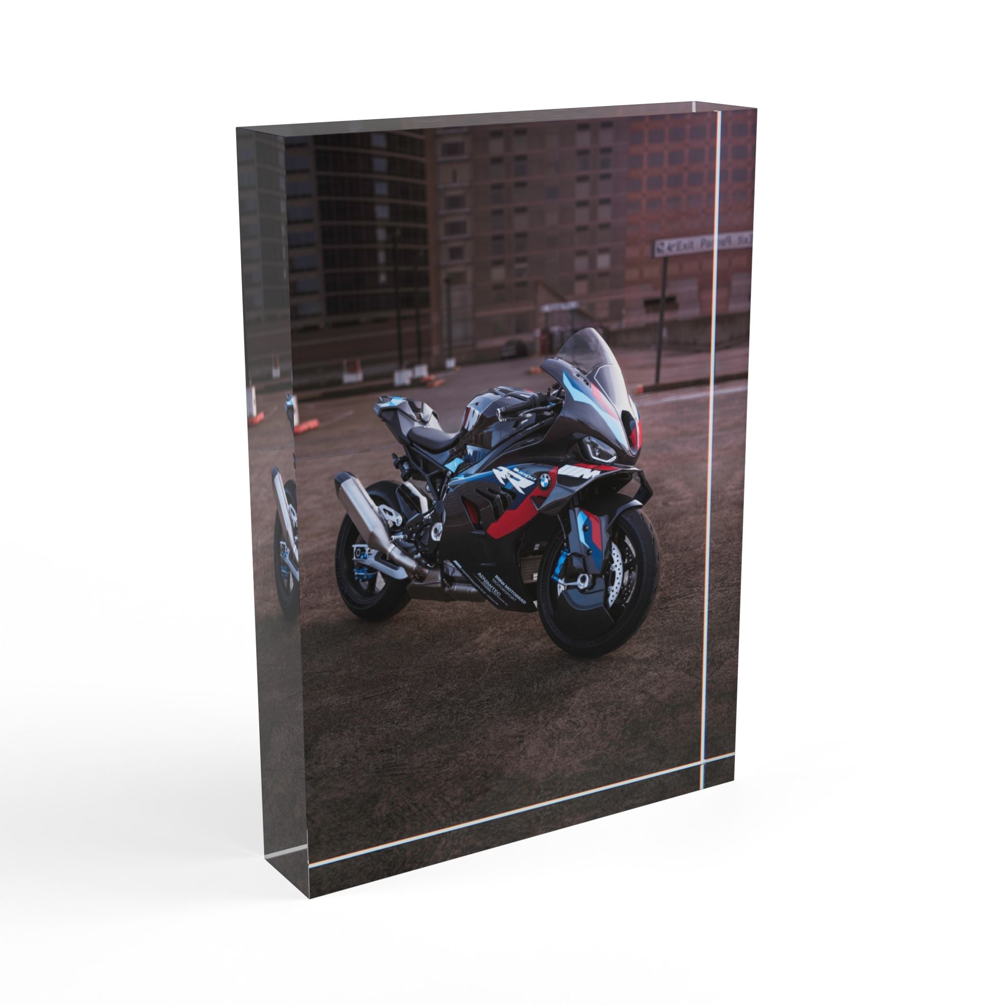 BMW M1000RR Motorcycle Acrylic Photo Block #008 - Throttle Designs