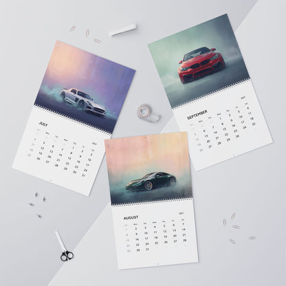 2027 Euro Car Artwork Calendar | Sports Car Wall Calendar