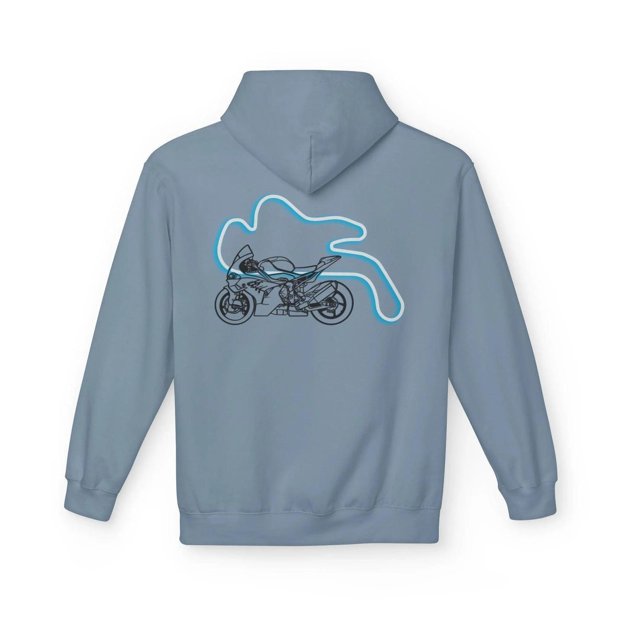 BMW Inspired M1000RR Fleece Hoodie Comfort and Style for Motorsport Enthusiasts