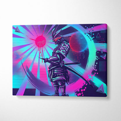 Vaporwave Neon Dragon Art - Dragon Neon Pink Purple Blue Living Room Vaporwave Mystical Neon Cyberpunk Wall Art Canvas