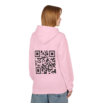 "Your Car Is Slow" QR Code Hoodie - Humor for Car Lovers & Bikers - Throttle Designs