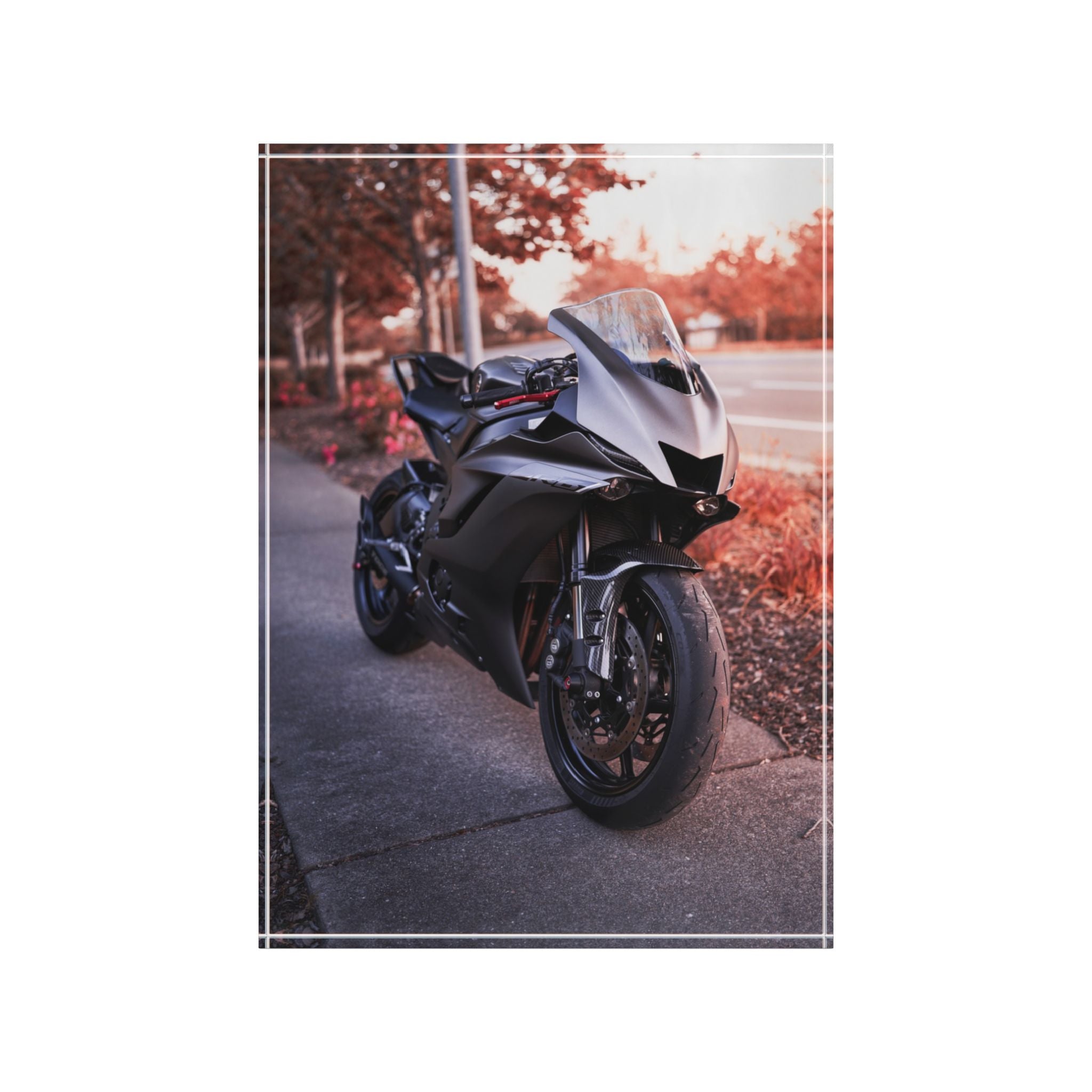 Yamaha R6 Motorcycle Acrylic Photo Block #003 - Throttle Designs