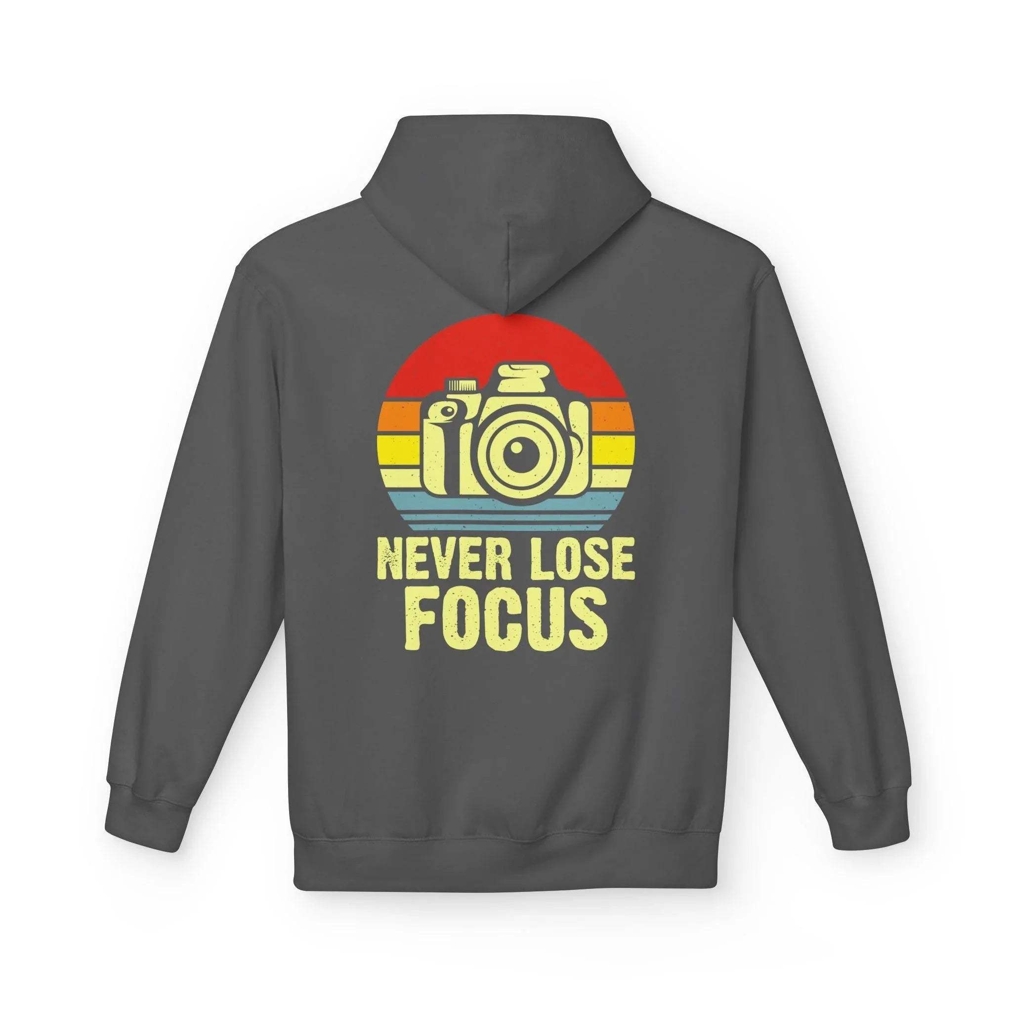 Ultimate Comfort Hoodie for Photographers: "Stay Focused" Fleece Design