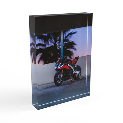 Aprilia RSV4 Motorcycle Acrylic Photo Block #003 - Throttle Designs