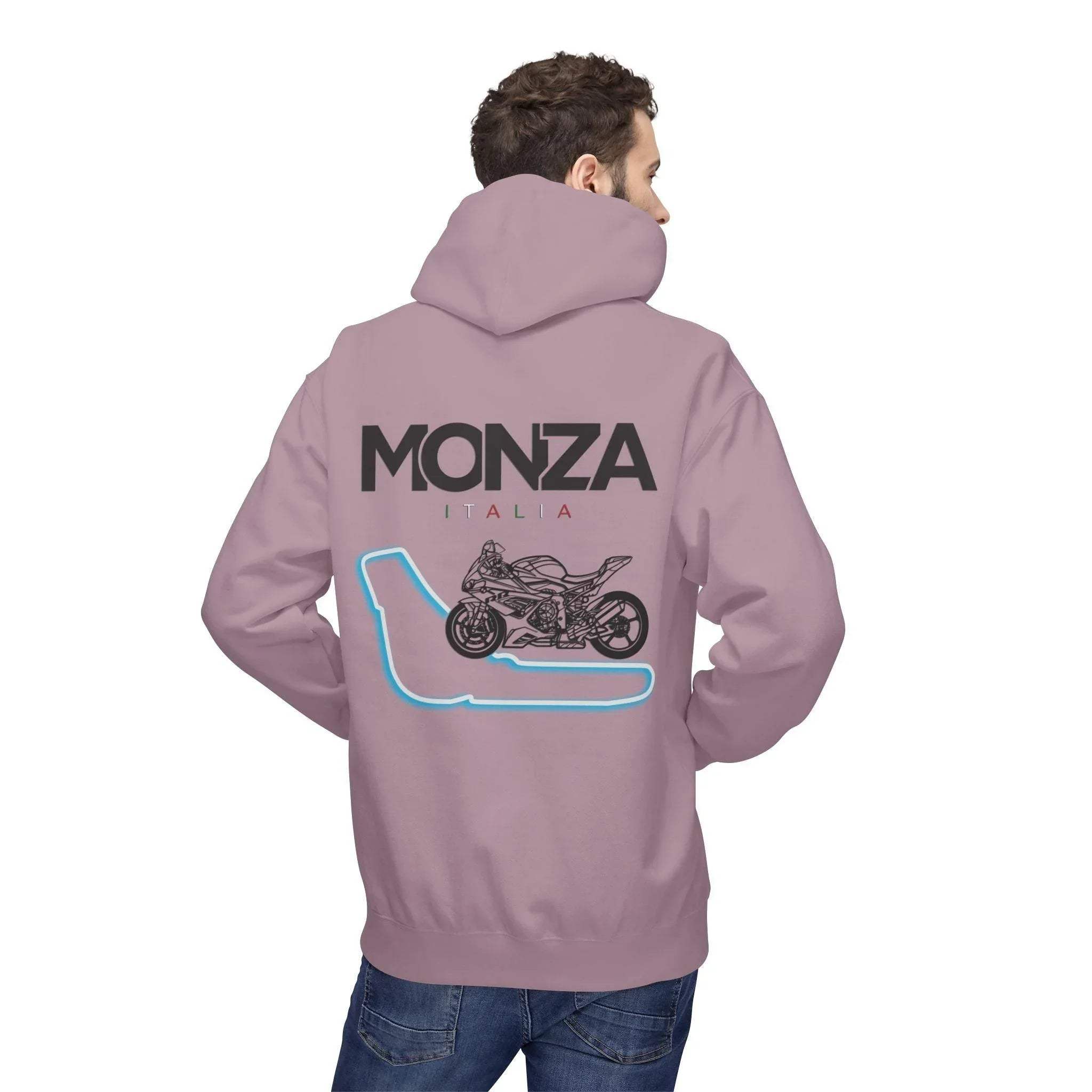 BMW Inspired S1000RR Monza Italia Race Track Fleece Hoodie for Style and Comfort