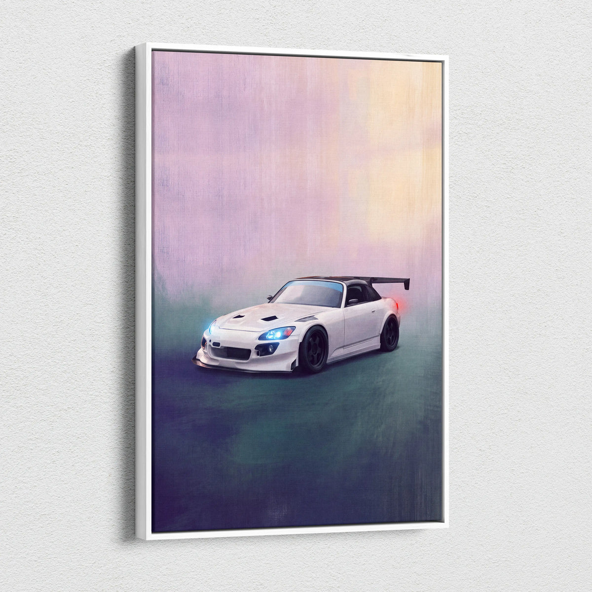Honda S2000 Inspired Canvas Art - Widebody Japanese Sports Vehicle Wall Decor and Display