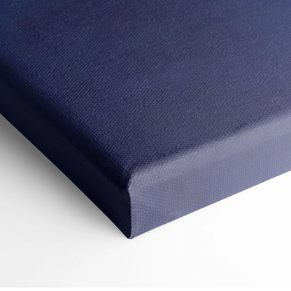 Deep navy canvas art panel with textured woven surface and raised edges for Ferrari LaFerrari inspired wall art print