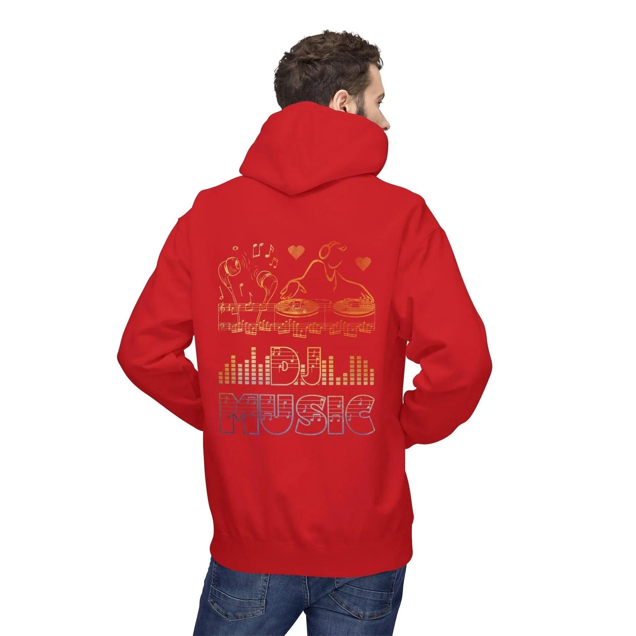 Ultimate DJ Music Lover's Fleece Hoodie: Comfort Meets Style