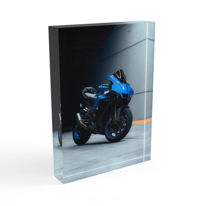 Yamaha R1 Motorcycle Acrylic Photo Block #009 - Throttle Designs