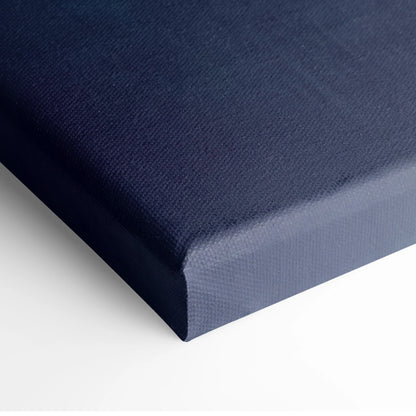Deep navy canvas stretched over a wooden frame with textured surface and clean edges mclaren 720s gt3 track art