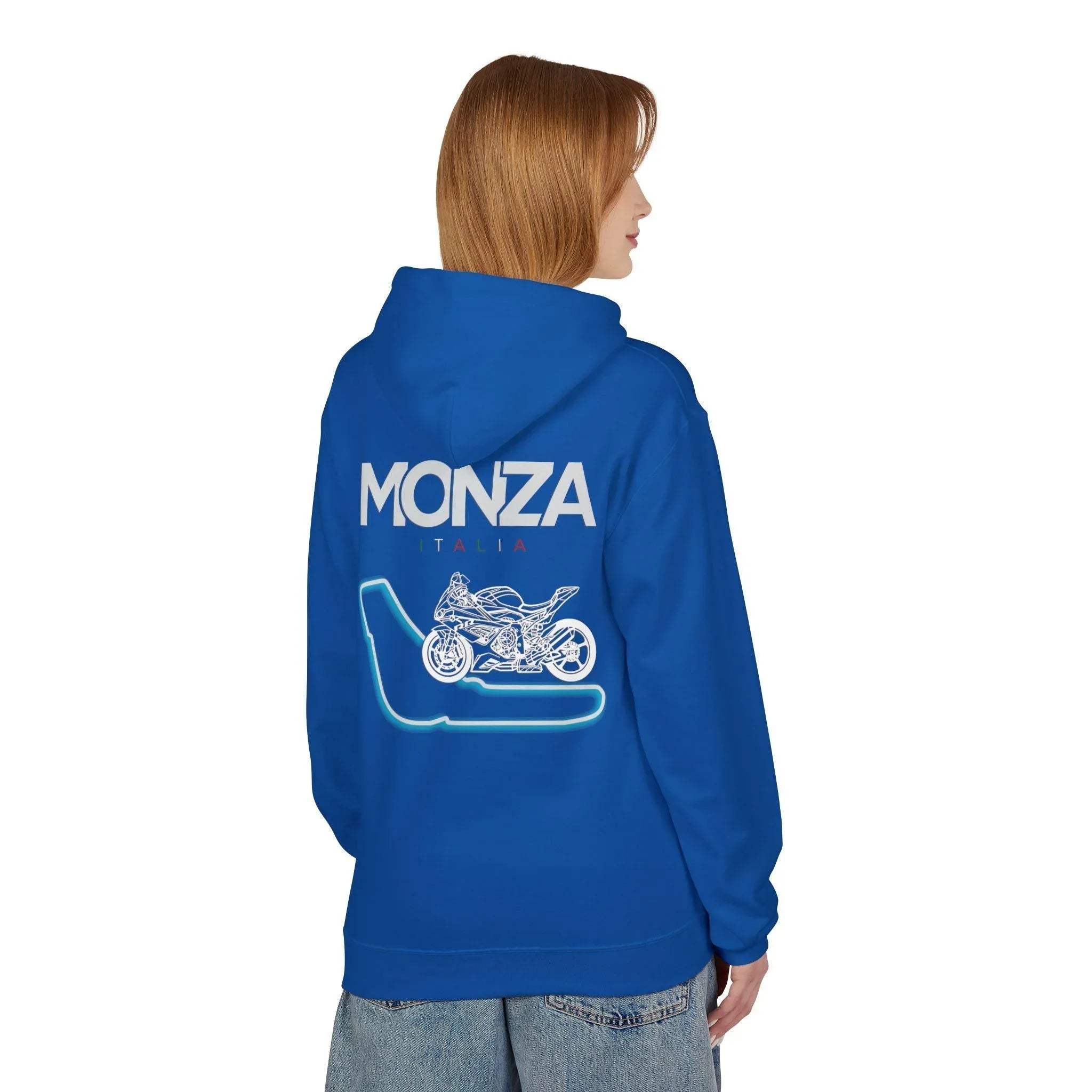 BMW Inspired S1000RR Monza Italia Race Track Fleece Hoodie for Style and Comfort