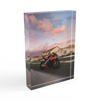 Aprilia RSV4 Motorcycle Acrylic Photo Block #012 - Throttle Designs