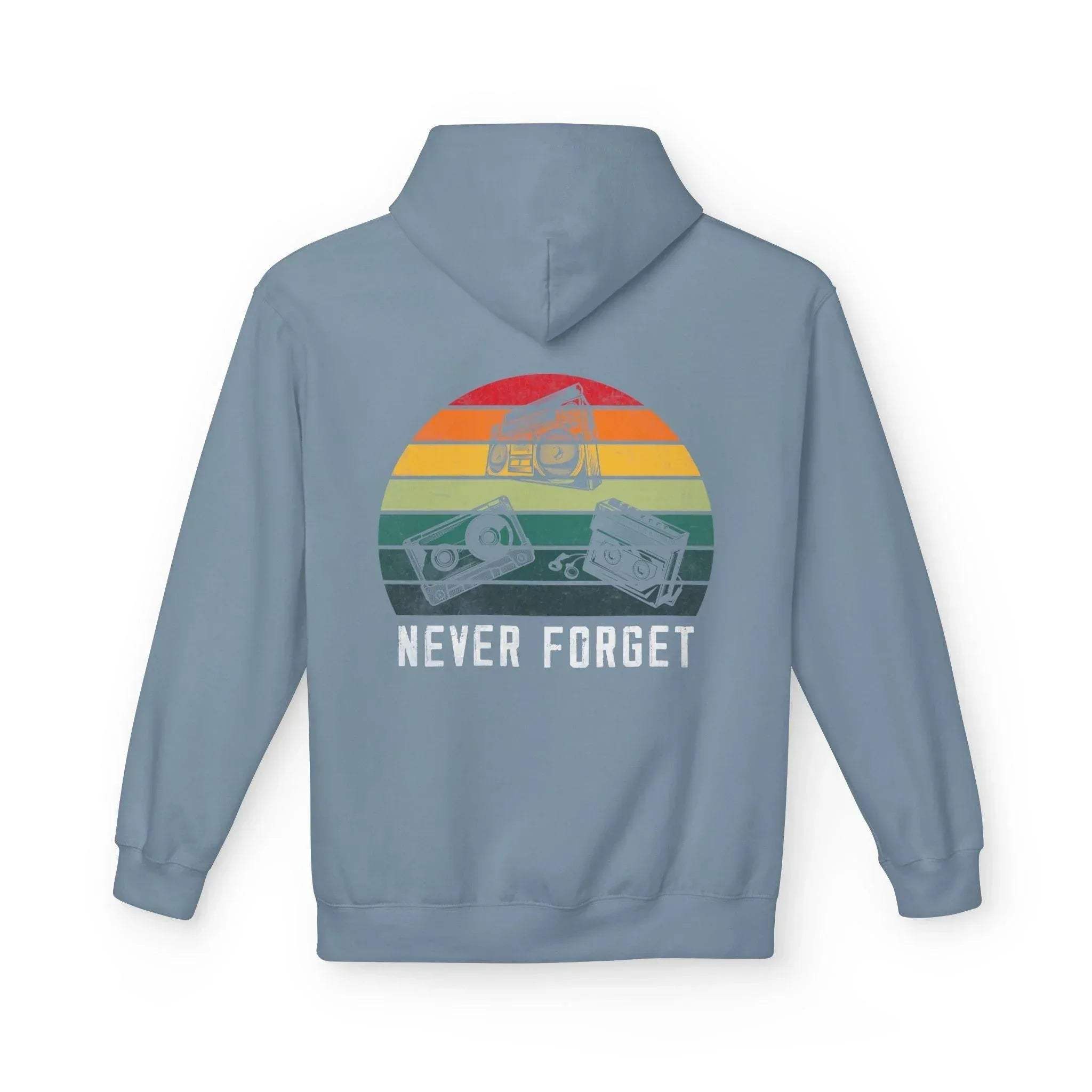 Cozy Vintage Vibes Music Fleece Hoodie for Ultimate Comfort