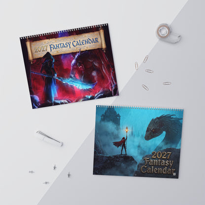 2027 Fantasy Character Calendar – Magical Artwork, Dream Worlds & Epic Fantasy Scenes