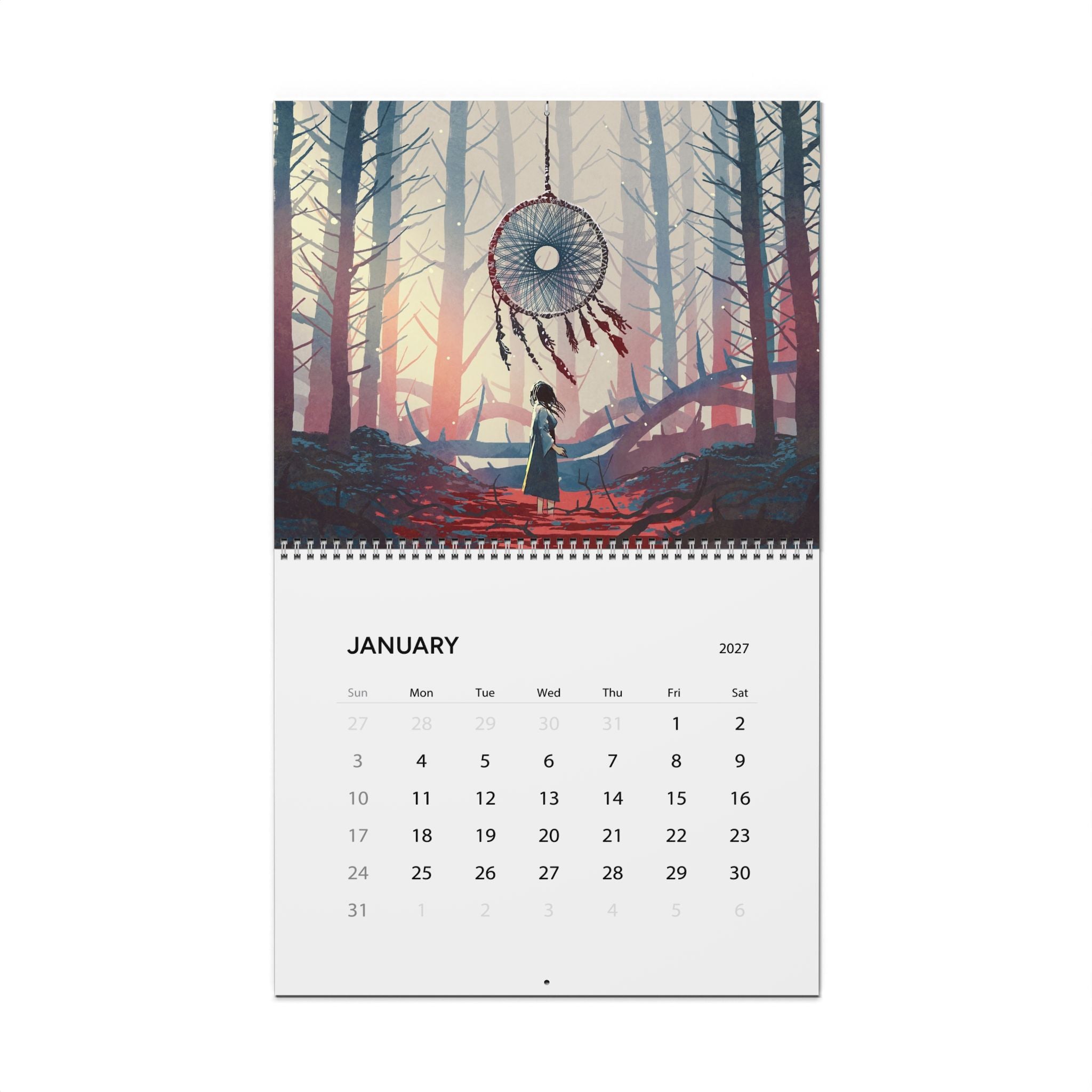 2027 Fantasy Artwork Wall Calendar – Magical Worlds, Dreamlike Scenes & Imaginative Art Collection