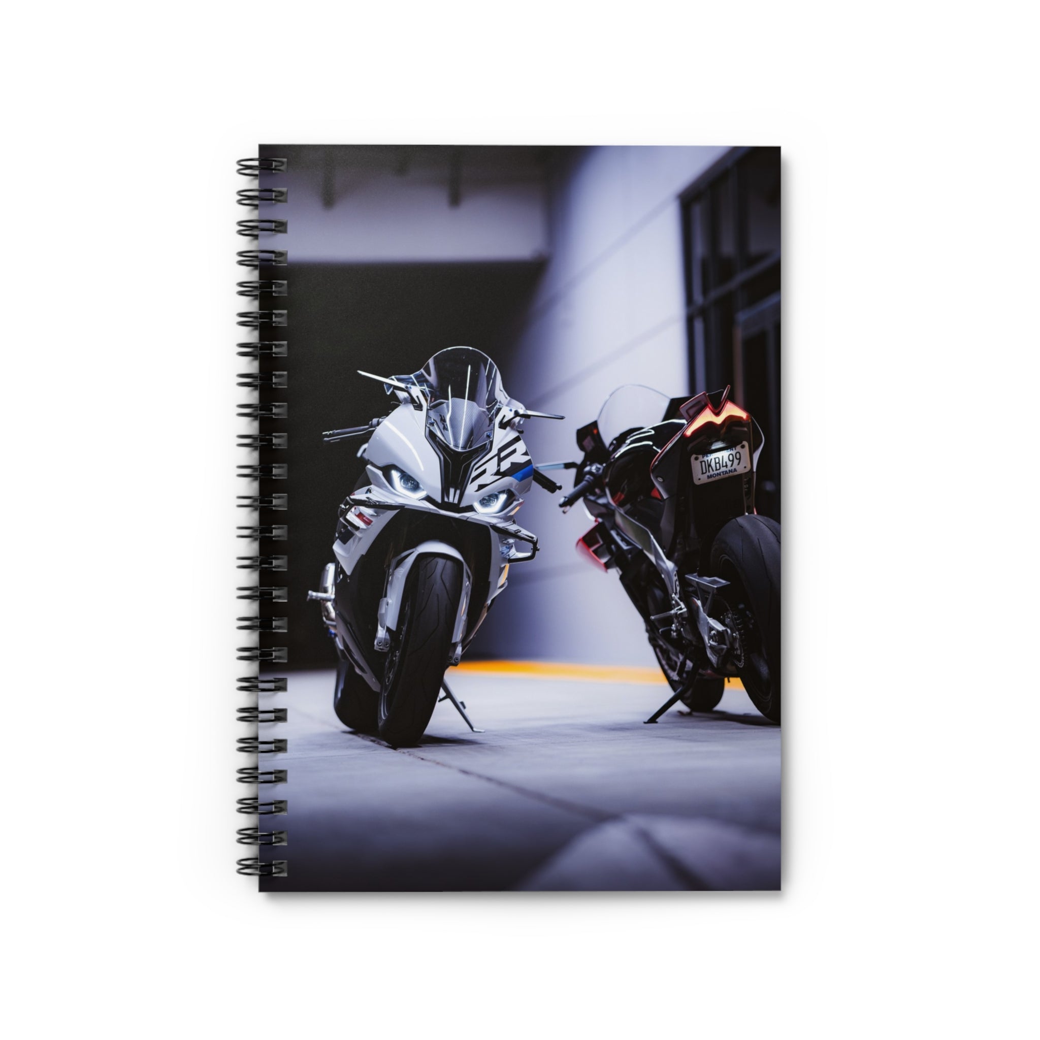 BMW S1000RR and Aprilia RSV4 Motorcycle Spiral Notebook #003 - Throttle Designs