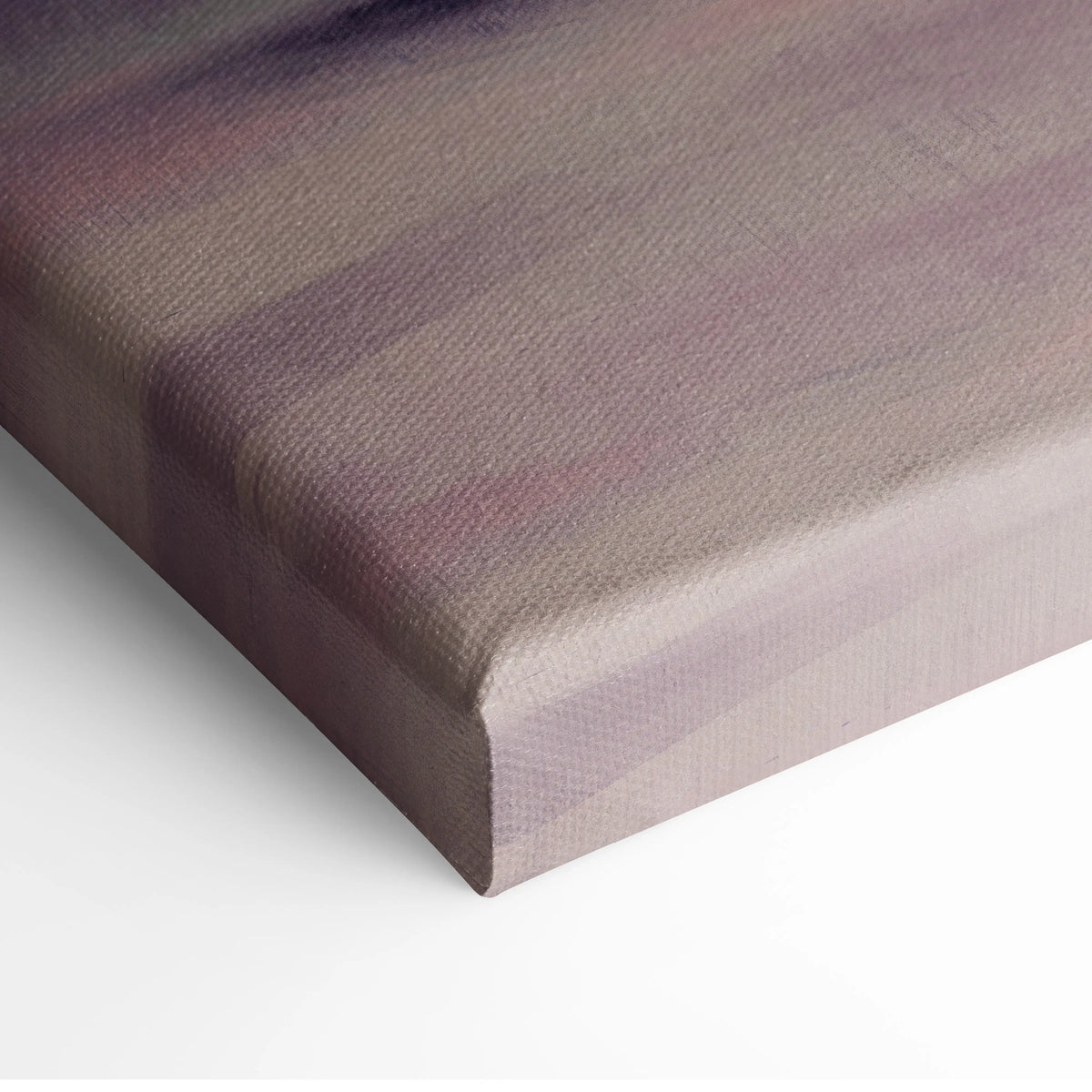 Ford GT inspired automotive wall art featuring a textured canvas with muted purple and gray gradient fabric weave