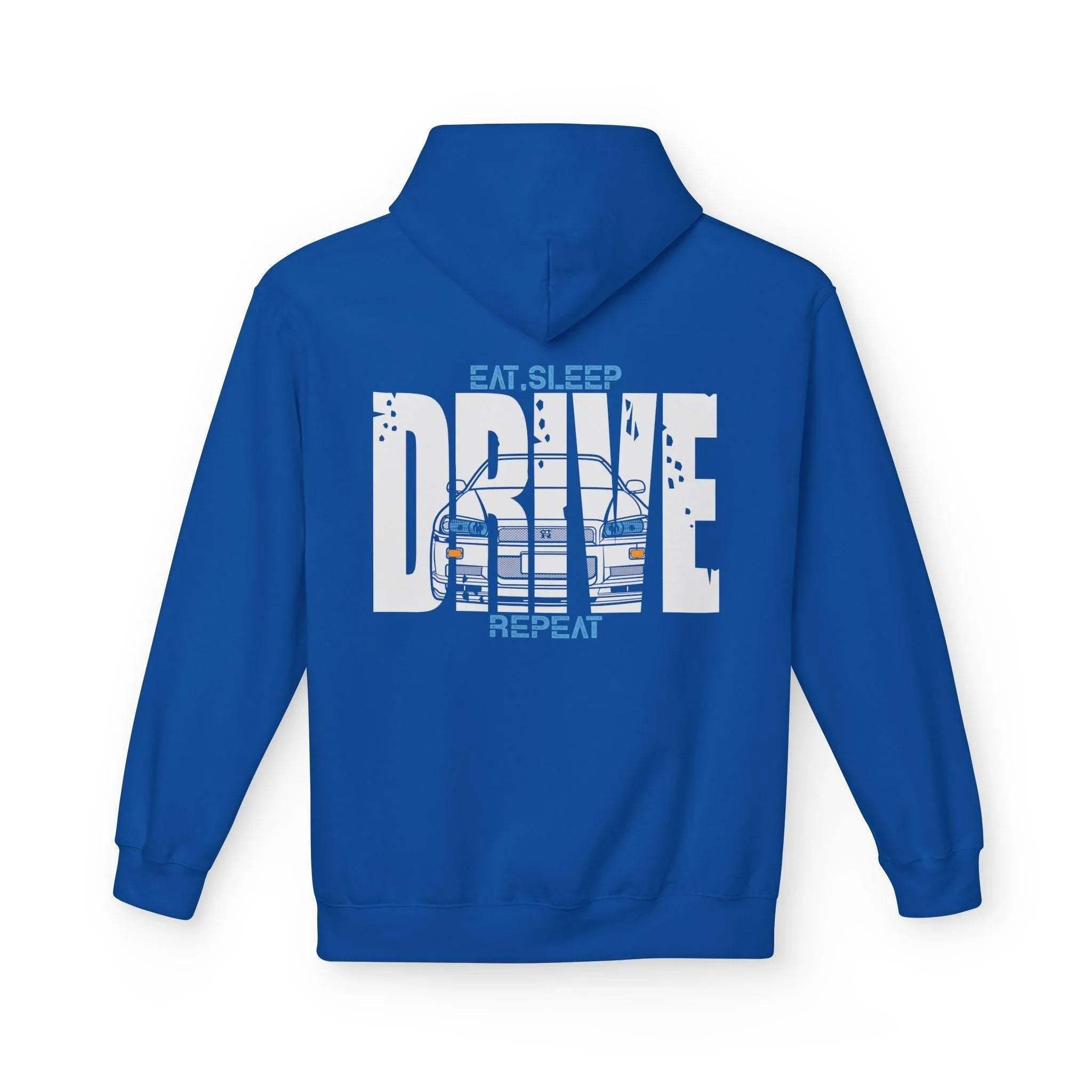 Nissan R34 GTR DRIVE Fleece Hoodie - Stylish Comfort for Car Enthusiasts